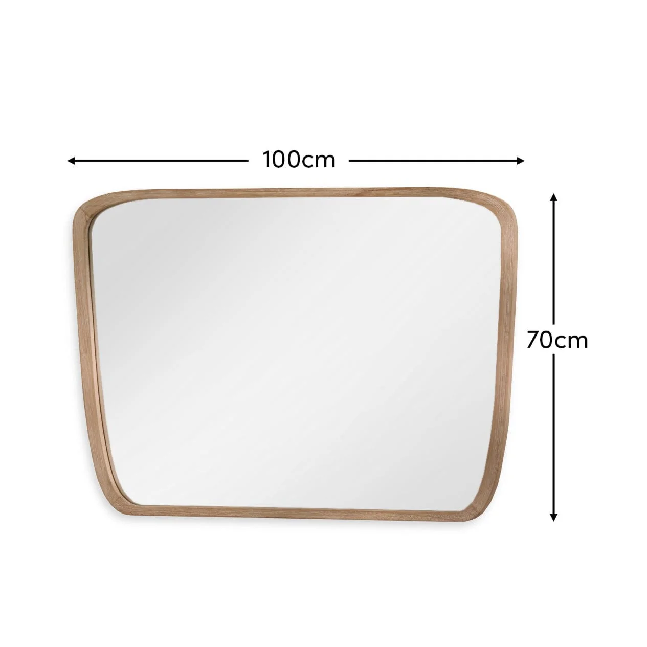Farleigh Large Whitewash Wooden Mirror - Image 4