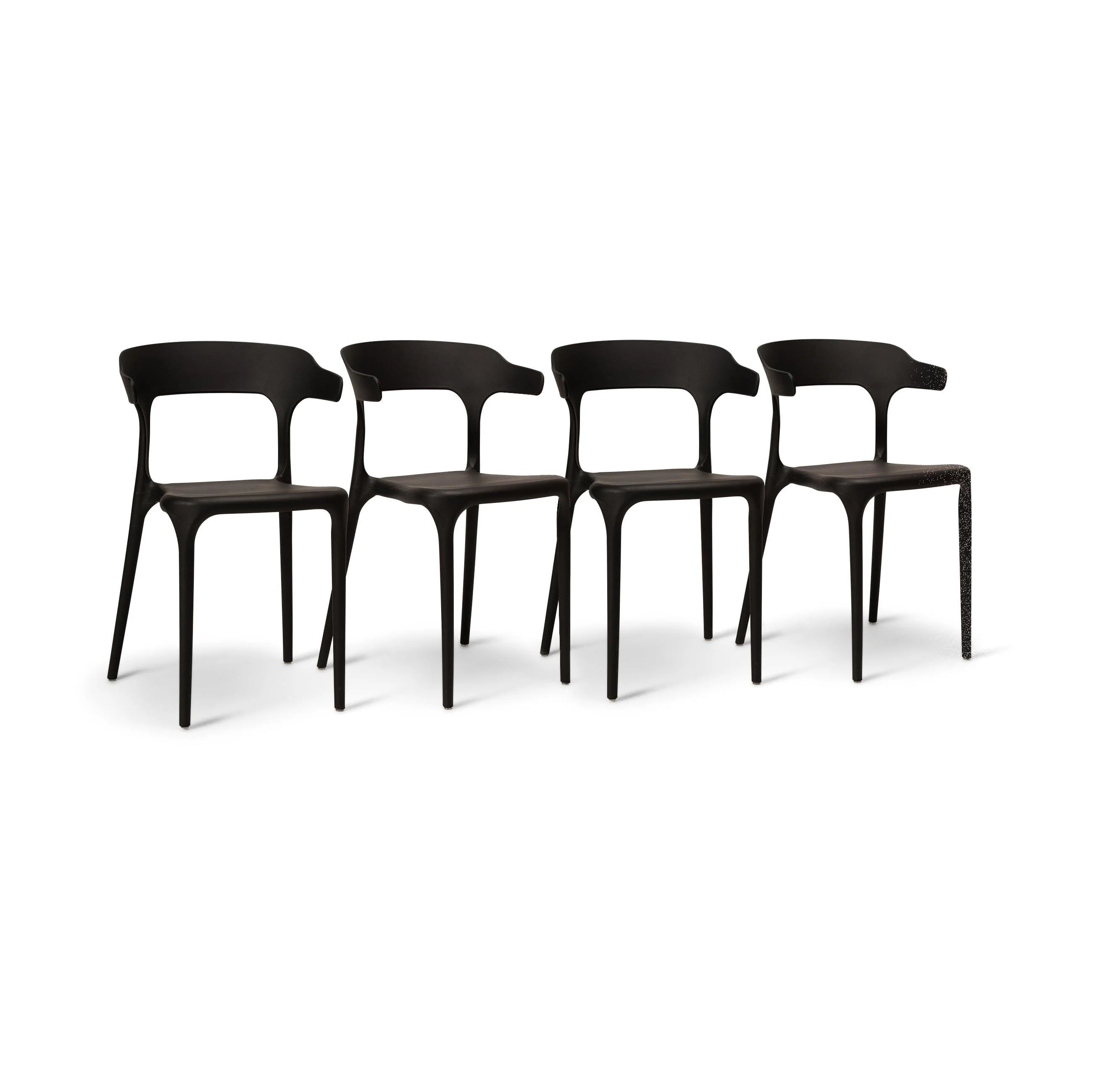 Finn Black Dining Chairs - Set of 4