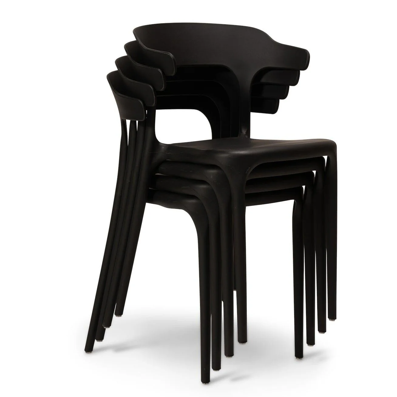 Finn Black Dining Chairs - Set of 4 - Image 5