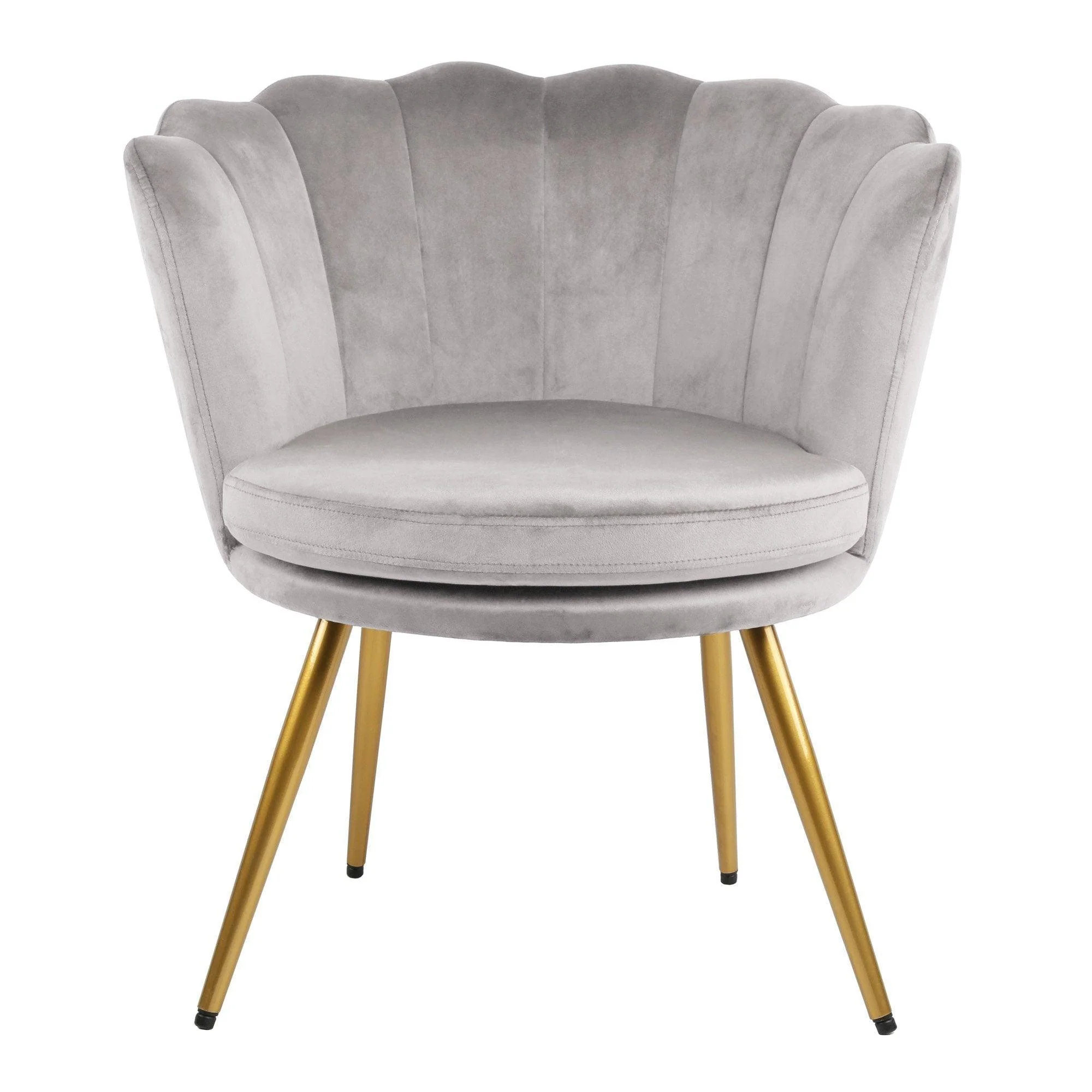 Outlet - Flora Accent Chair - Scalloped - Grey - Image 7