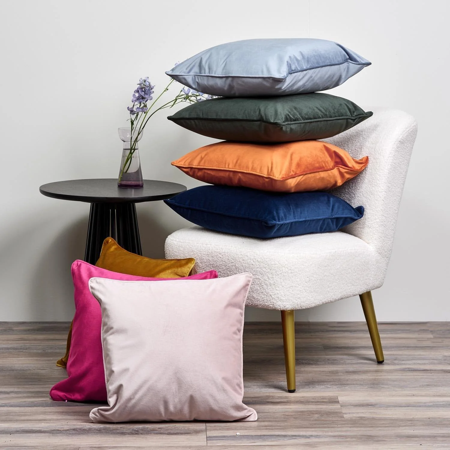 Alford 45x45cm Velvet Cushion Cover - Forest Green - Image 2