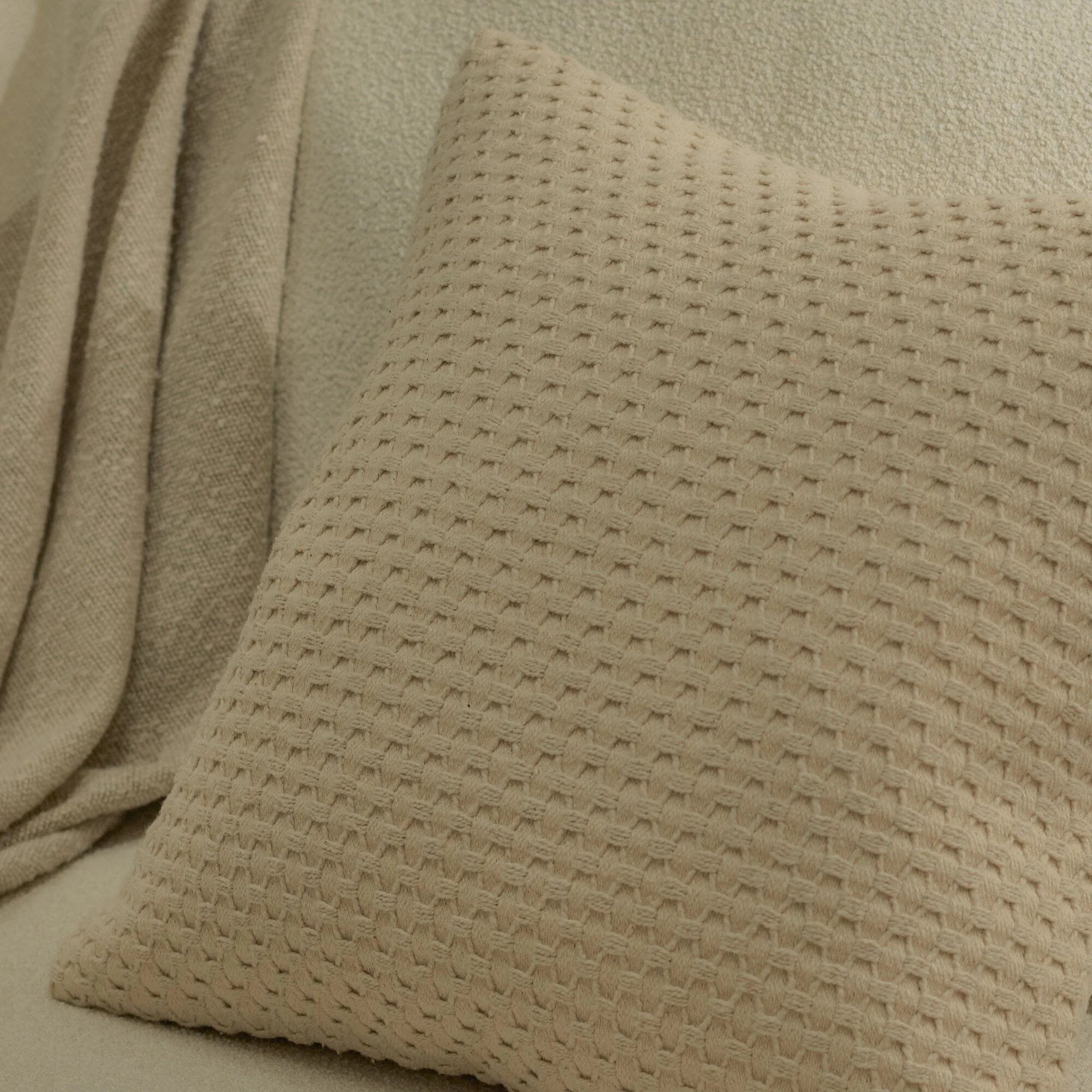 Halford 45 x 45cm Cotton Cushion Cover - Natural - Image 3