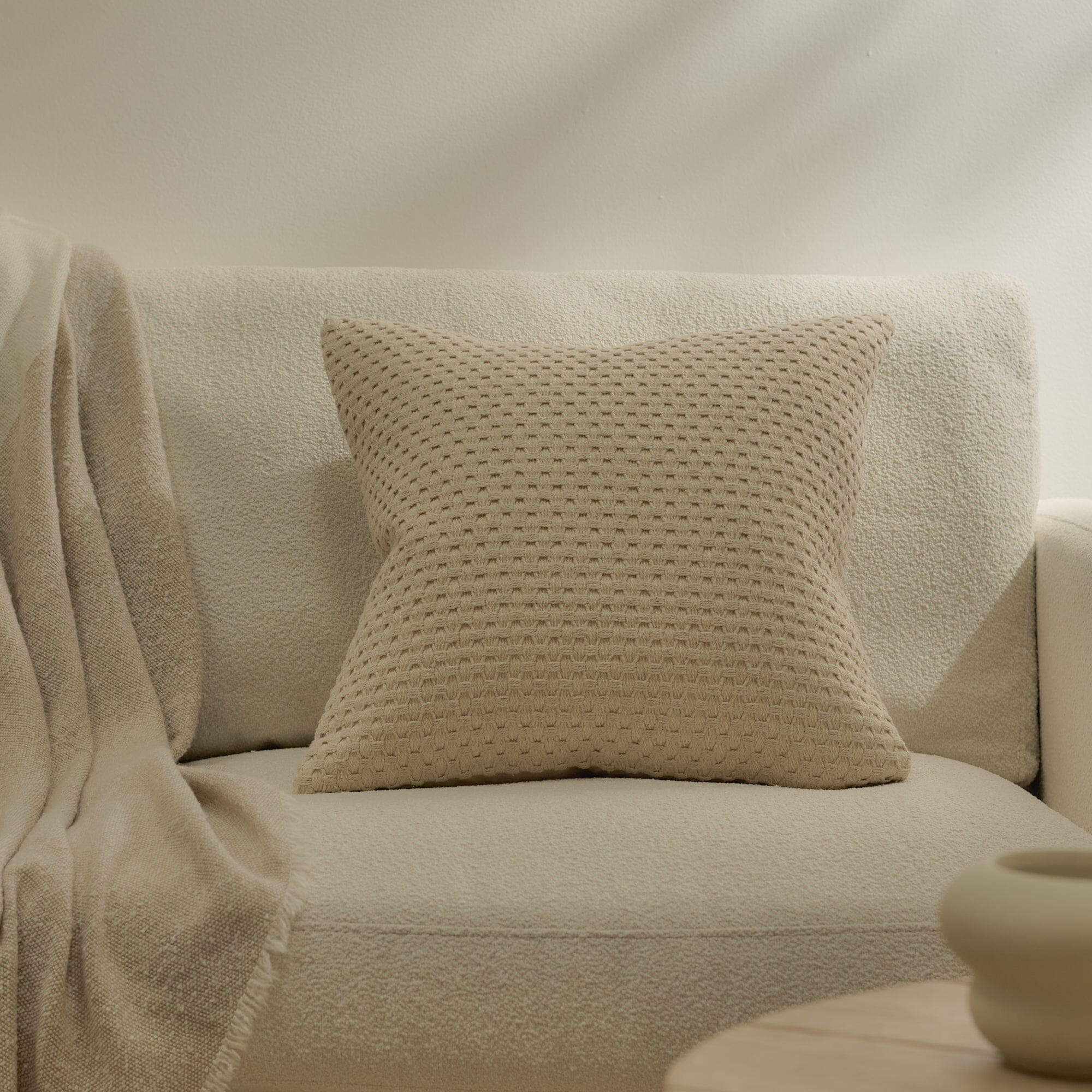 Halford 45 x 45cm Cotton Cushion Cover - Natural - Image 4