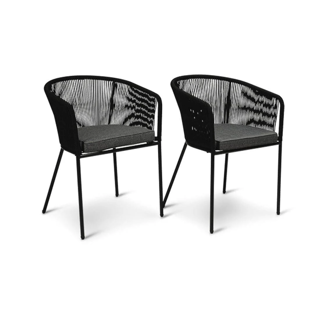 Hali 8 Seater Wooden Outdoor Dining Set with Hali Black Chairs & Cream Lean Over Parasol - 235cm - Image 13