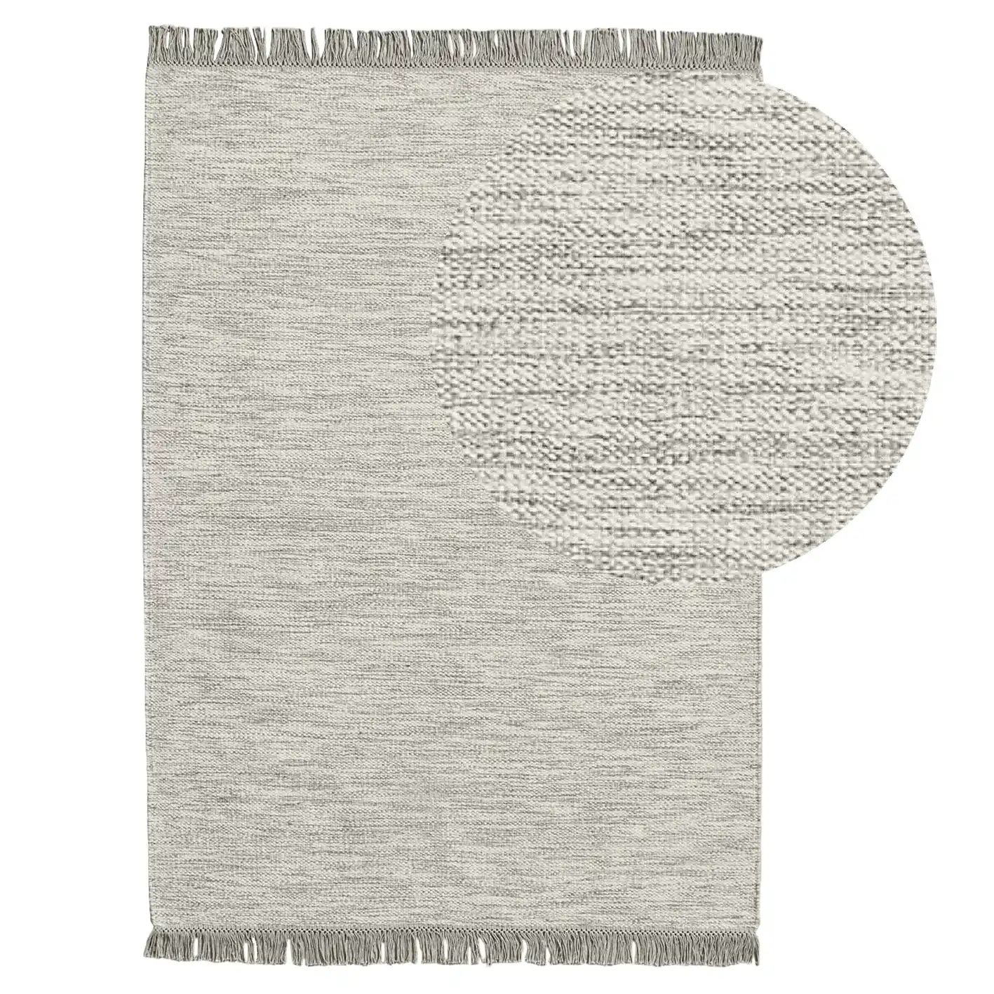 Hanbury Wool/Cotton Rug - Clay & Natural - 120 x 170cm