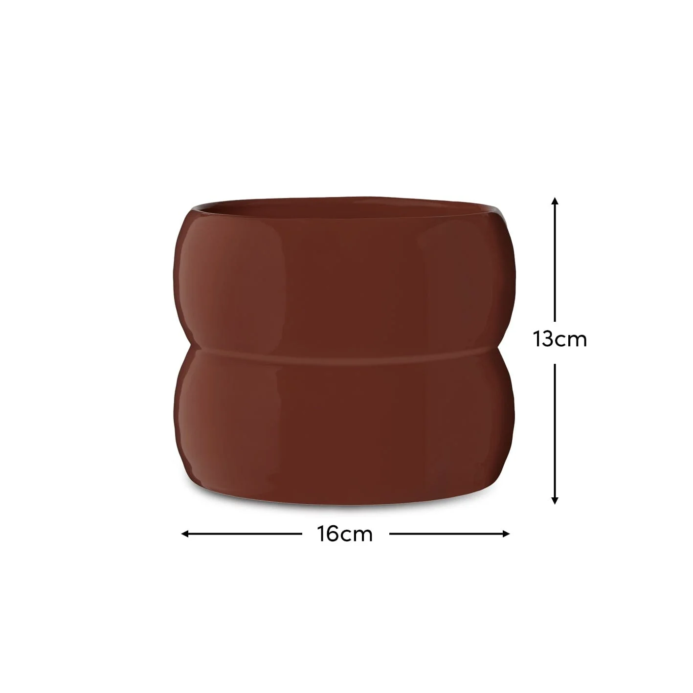Harlesden 13cm Plant Pot - Paprika - Image 4