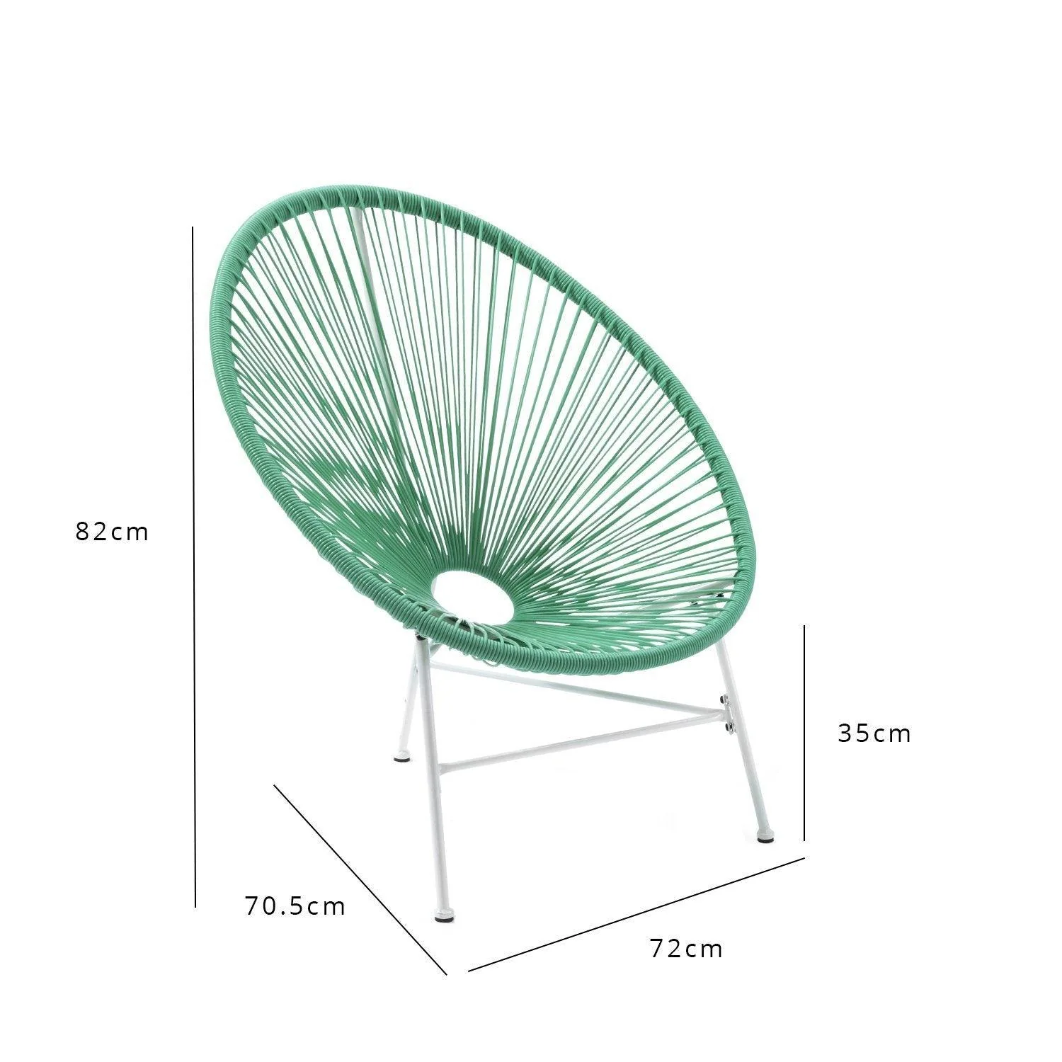 Outlet - Hebe String Bistro Set Mint - Image 5