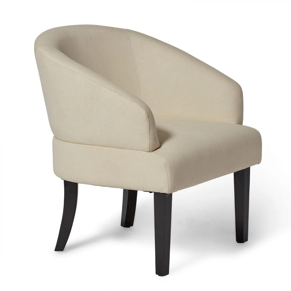 Henriette Occasional Chair - Ivory Woolly Twill - Image 6