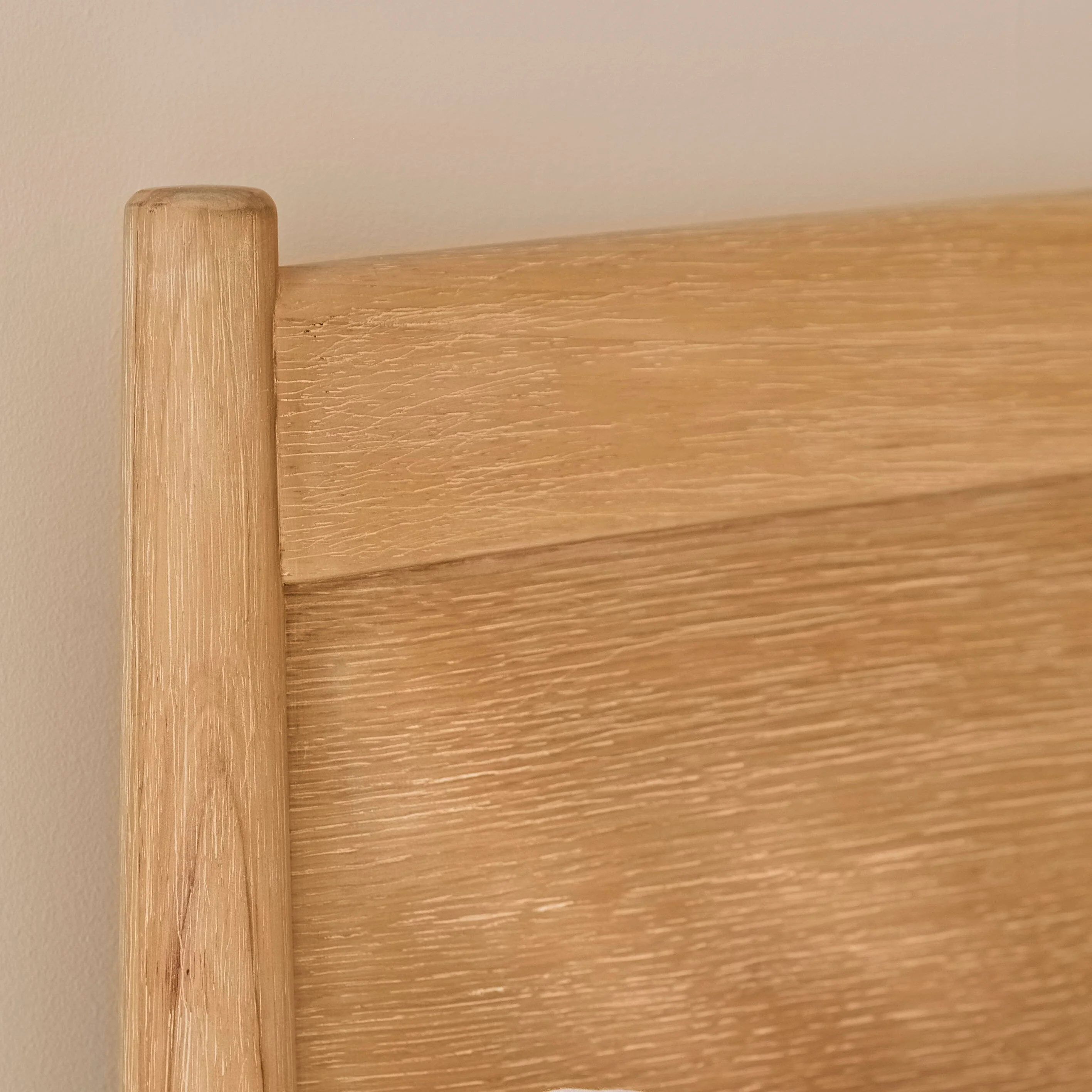 Ida Double Wooden Bed - Whitewash Oak - Image 8