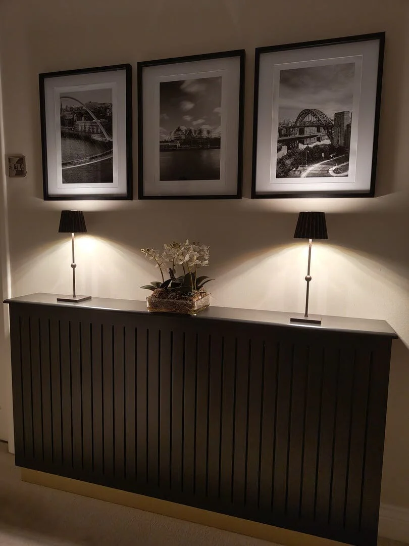 Iliana Large Radiator Cover in Charcoal Grey - Image 5