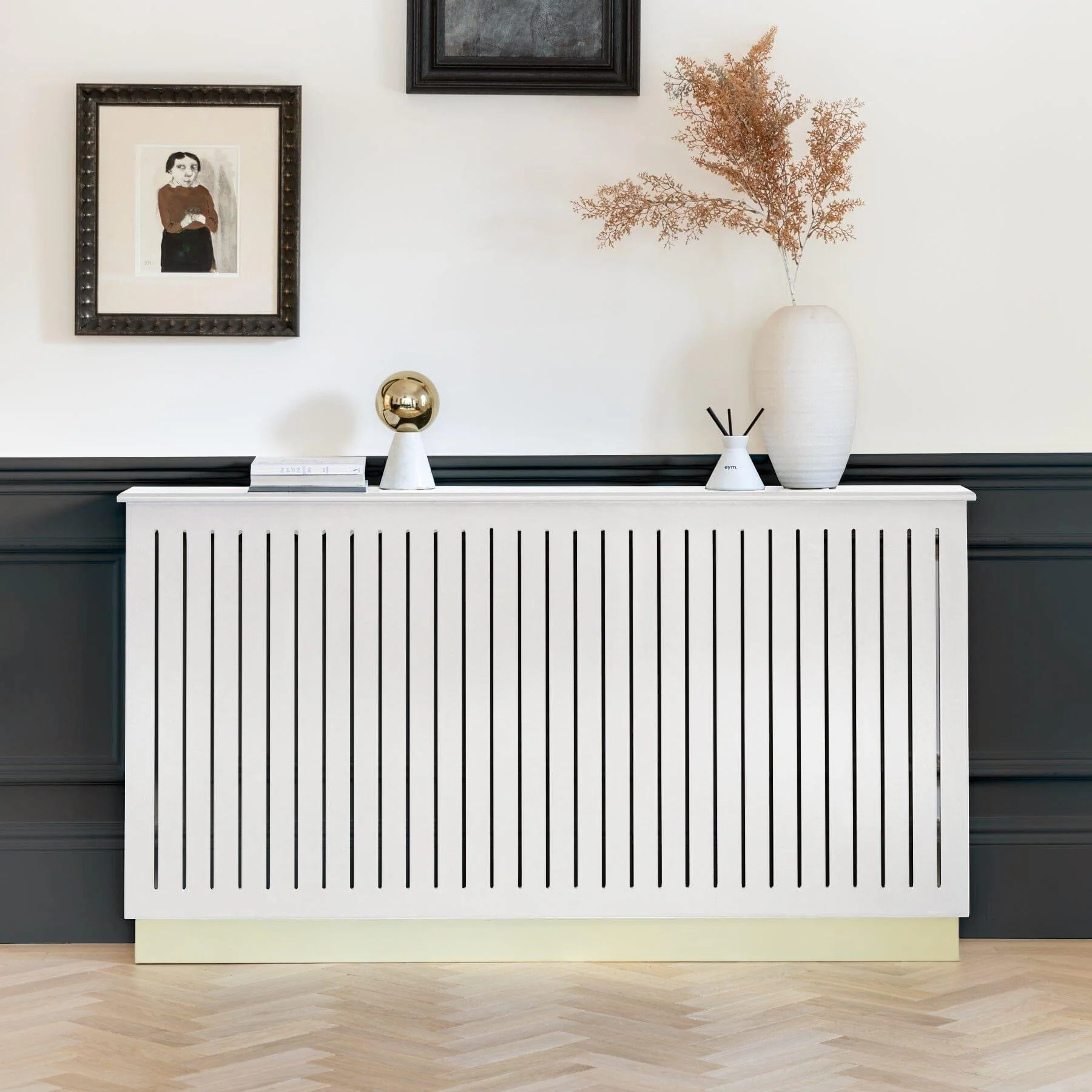 Iliana Large Radiator Cover - Snow White