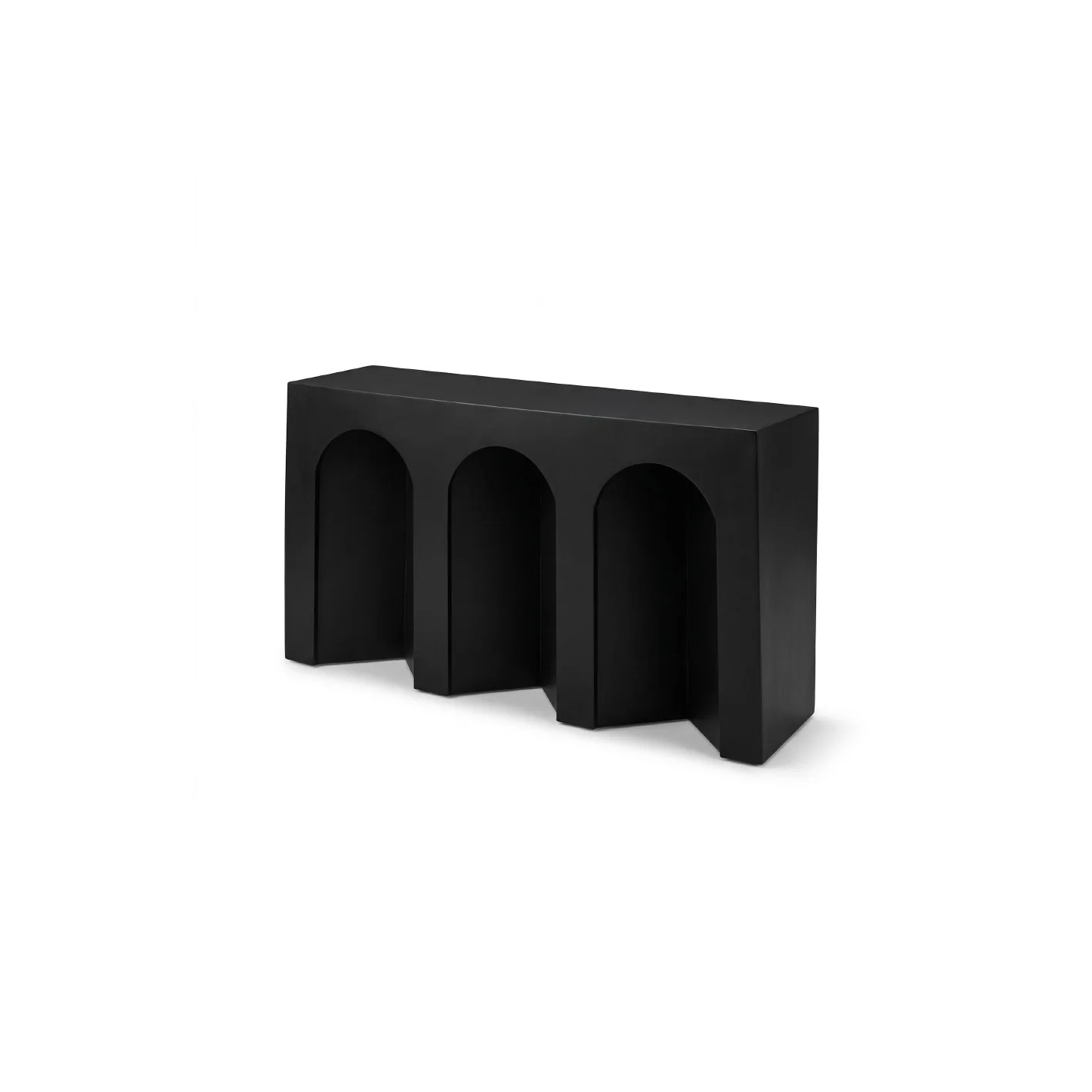 Ioni Jet Black Mango Wood Console Table - Image 7