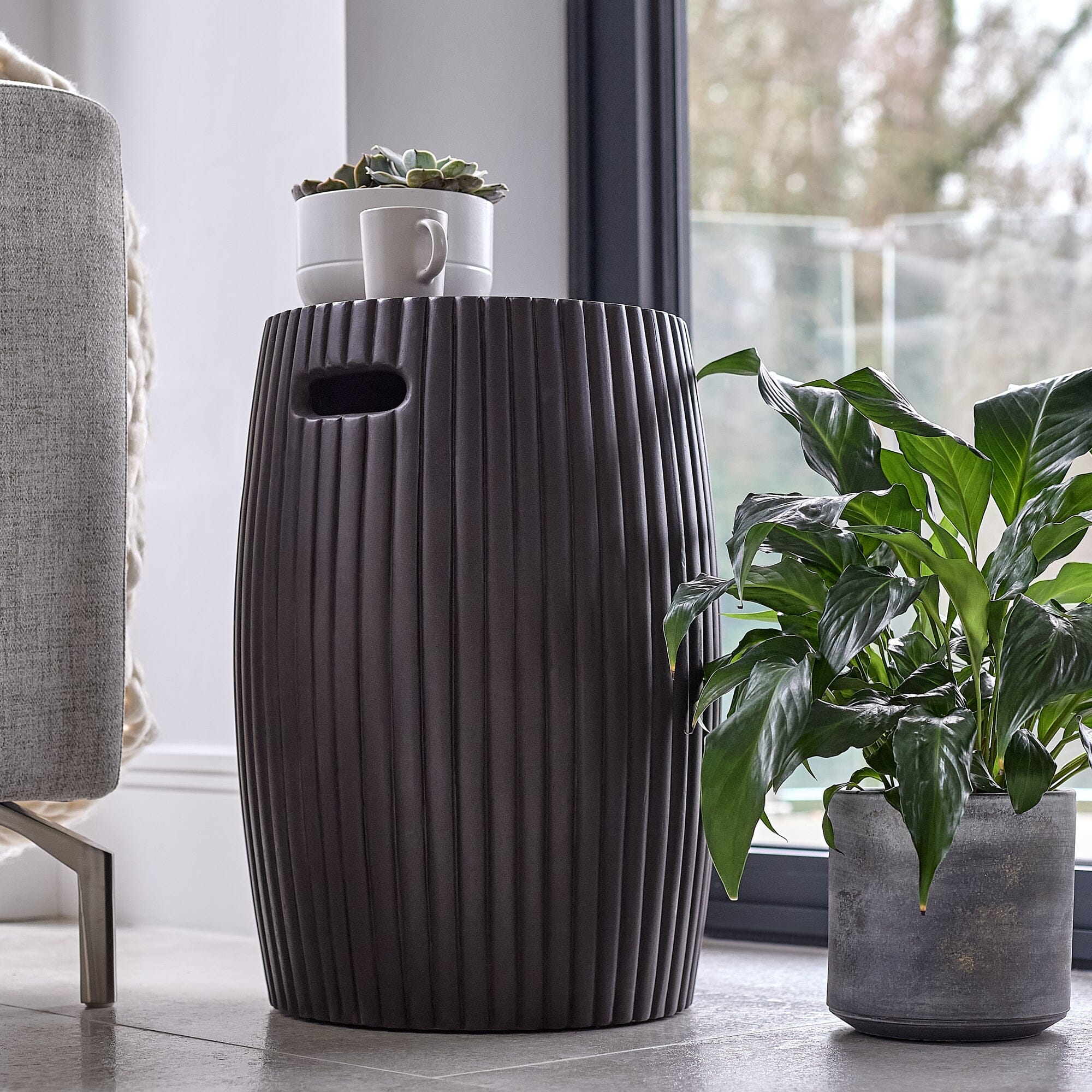 Jabari Small Black Side Table - Image 6