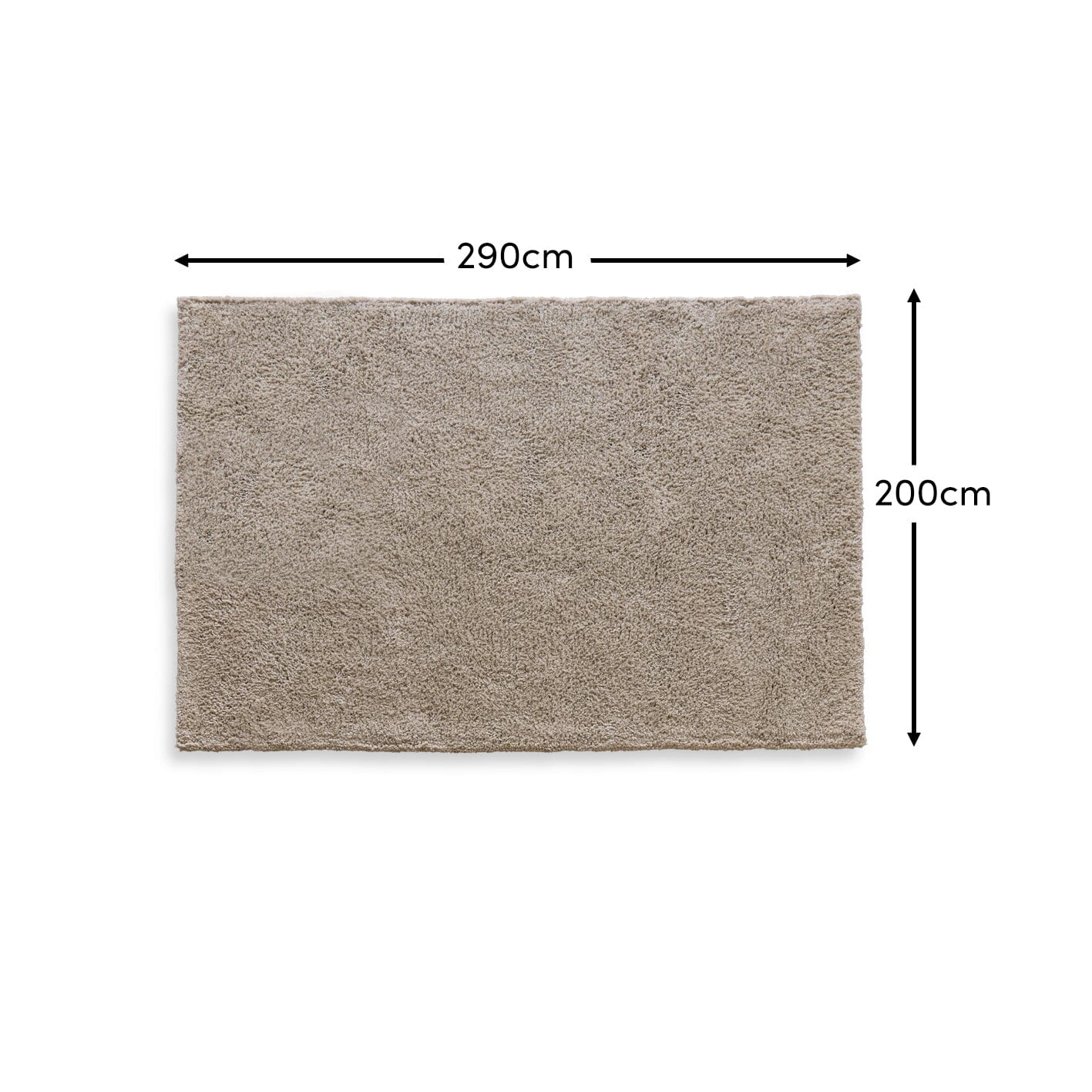 Kingsley Polyester Rug - Taupe - 200 x 290cm - Image 6