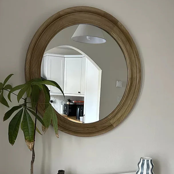 Langton 75cm Wooden Mirror - Natural - Image 6