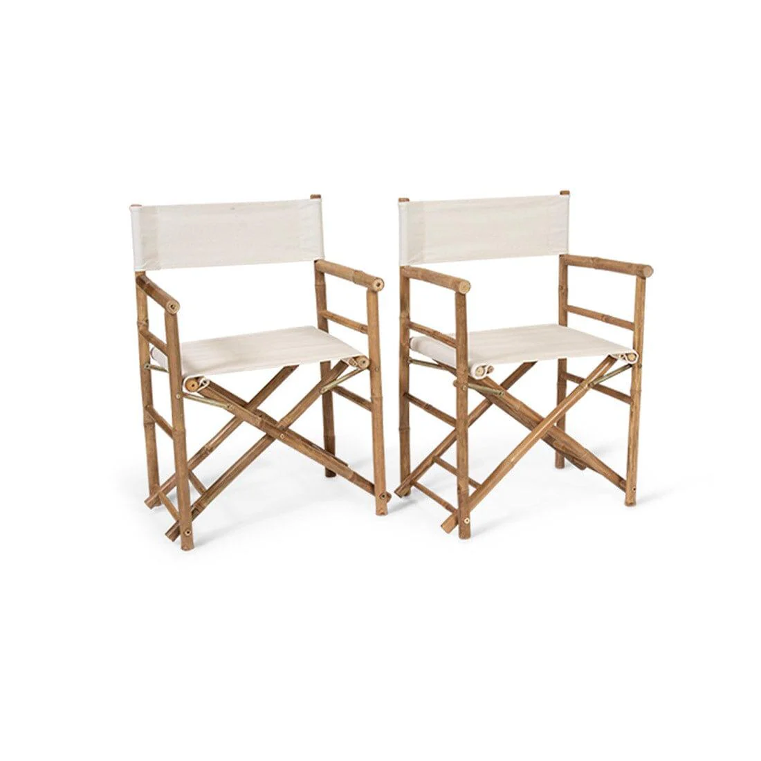 Lila Bamboo Garden Directors Chair - Set of 2 - Image 3