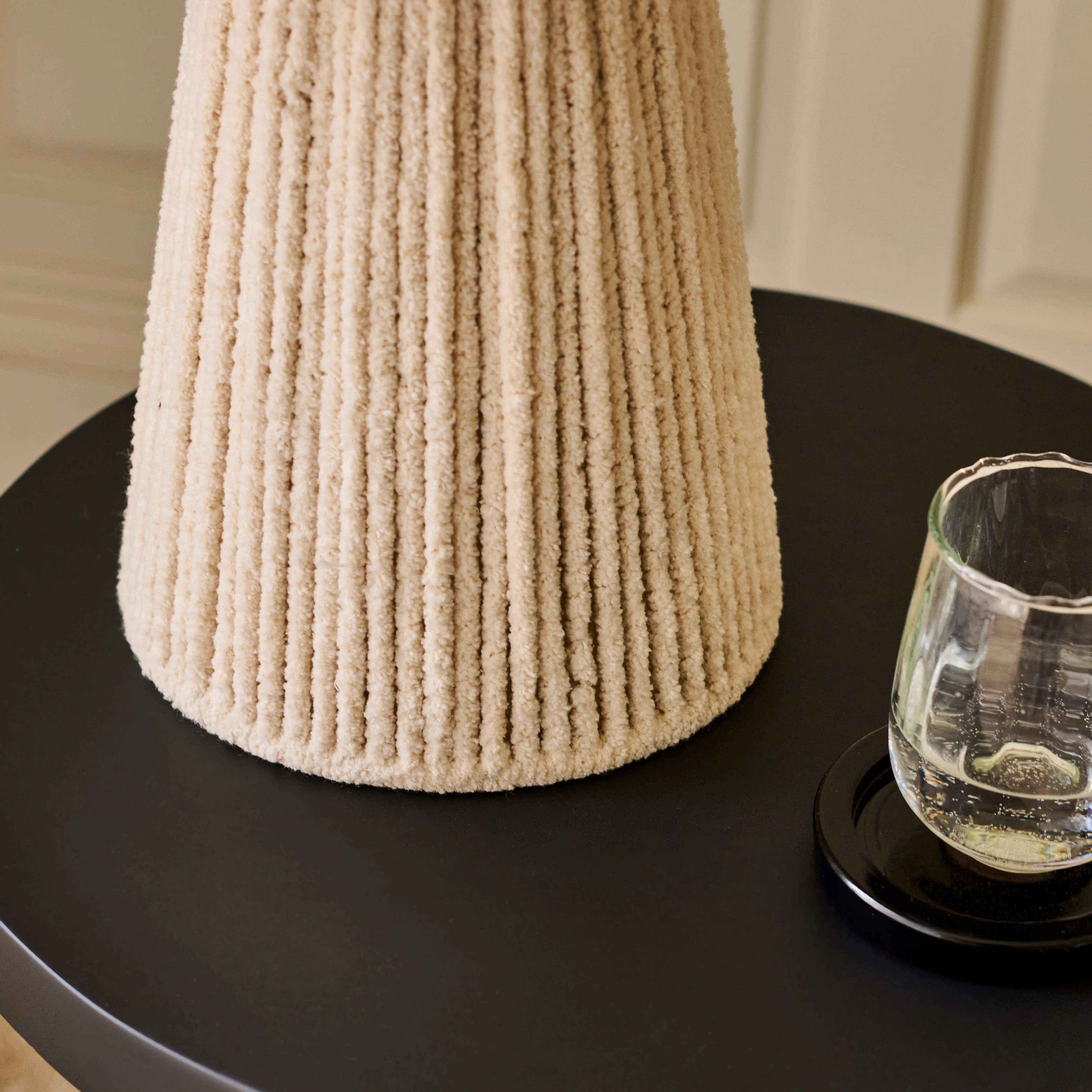 Lohi 52cm Table Lamp - Natural Chenille - Image 5
