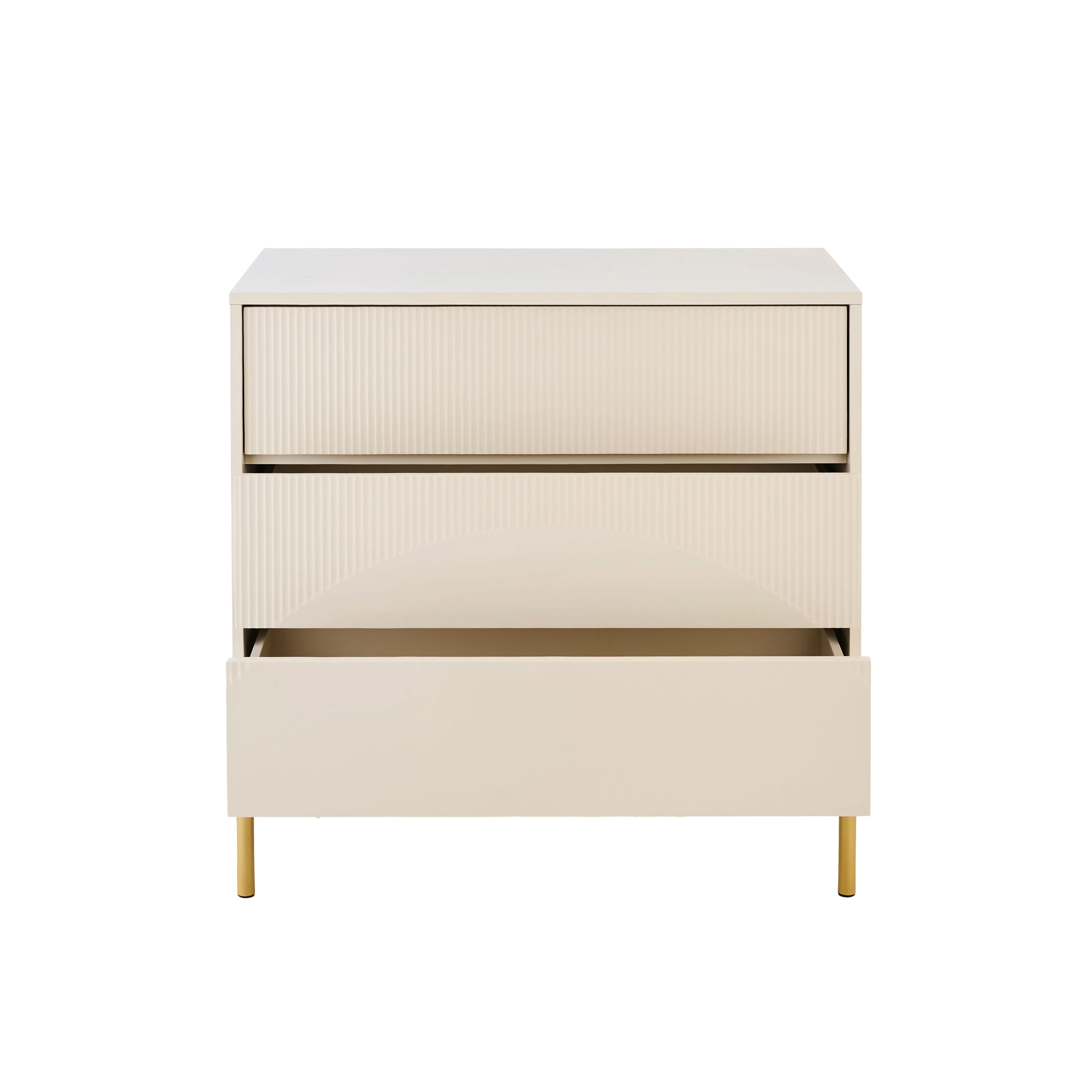 Luella 80cm 3 Drawer Chest of Drawers - Driftwood - Image 9