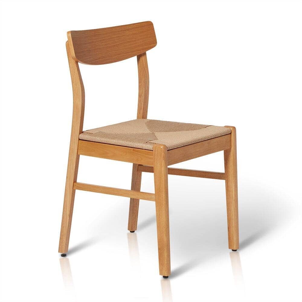 Magnus 160cm Pale Oak Extending Dining Table Set - 6 Seater - Faye Pale Oak Dining Chairs - Image 6