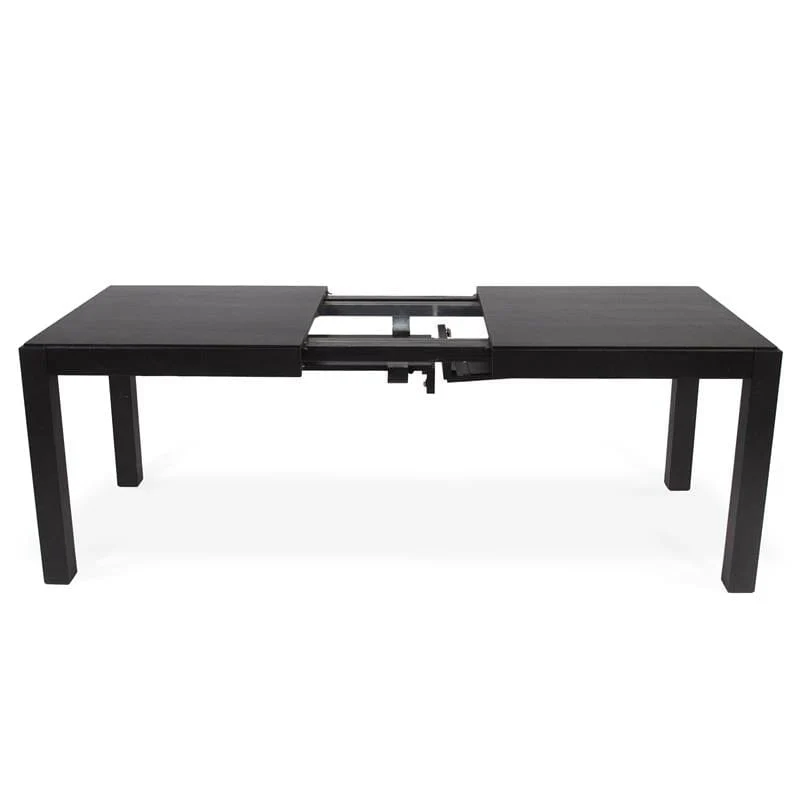 Magnus Black Wood Dining Table - Extendable - Image 7