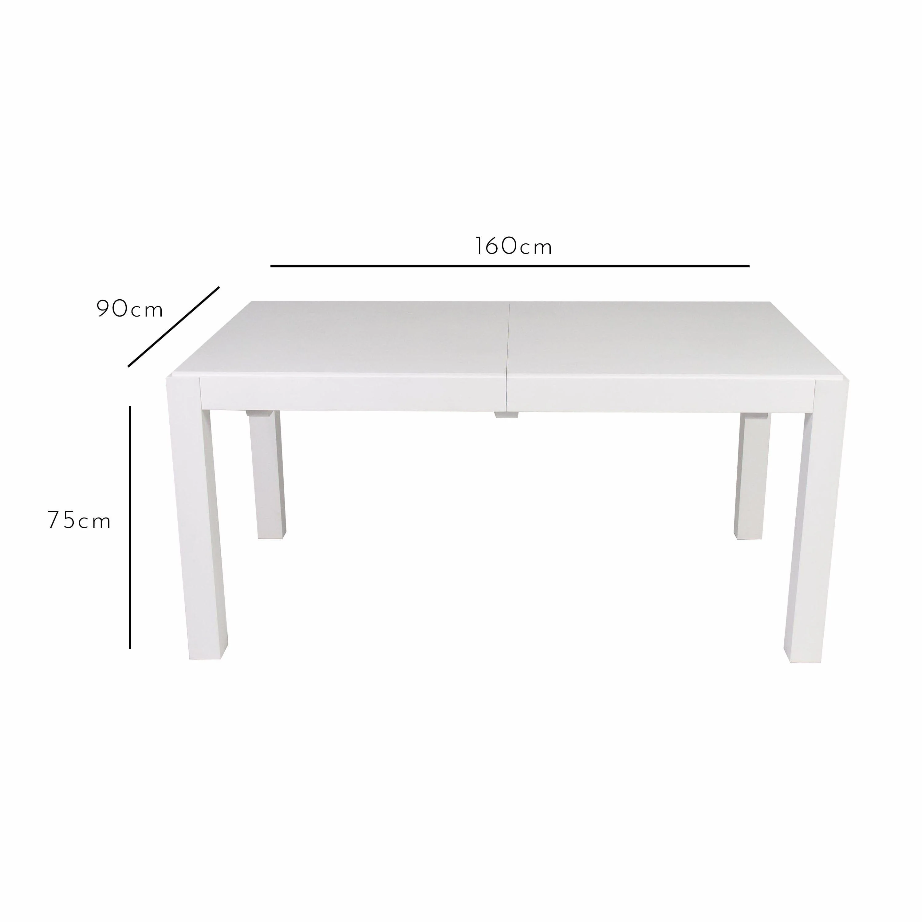 Magnus White Wood Dining Table - Extendable - Image 12