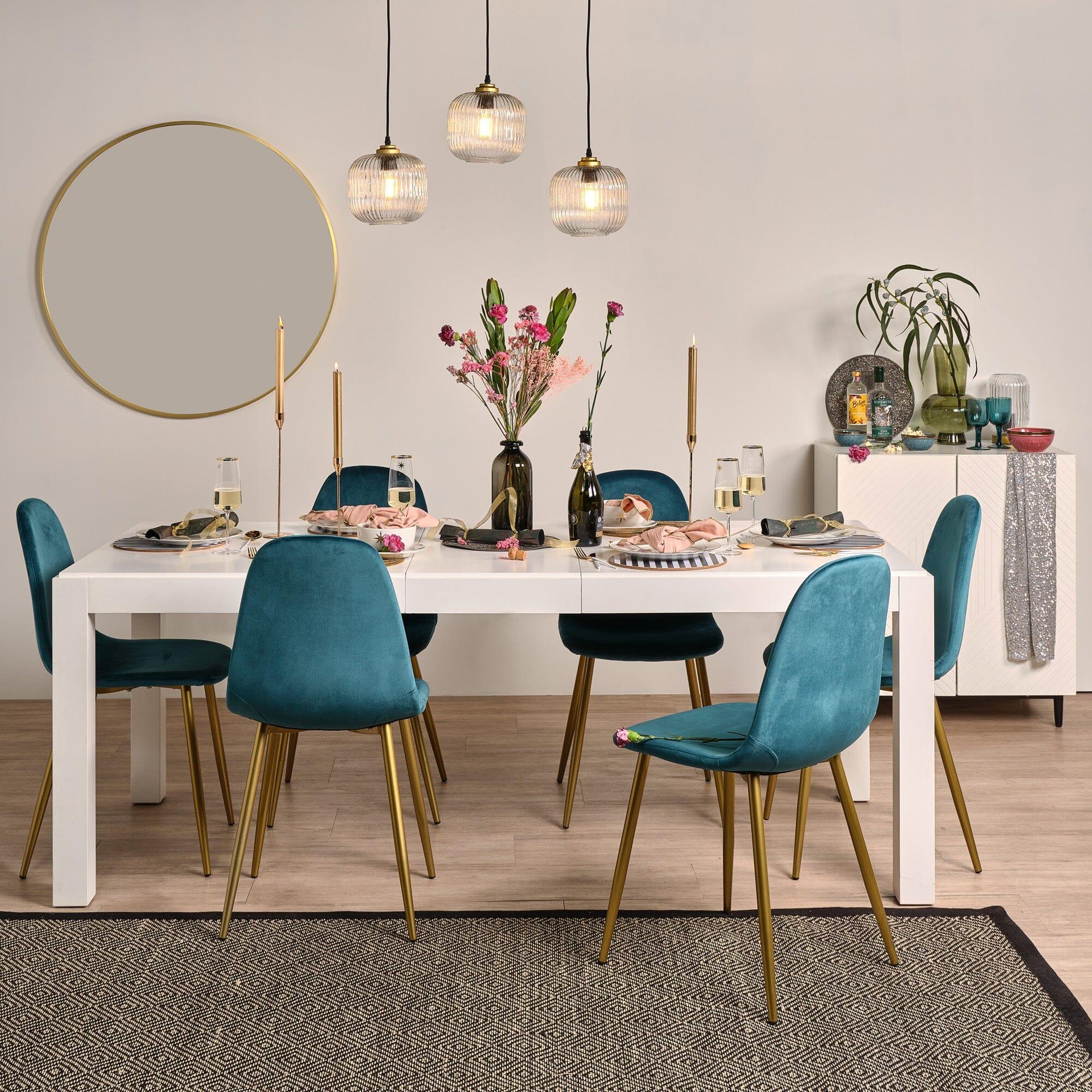 Magnus White Wood Dining Table - Extendable - Image 4