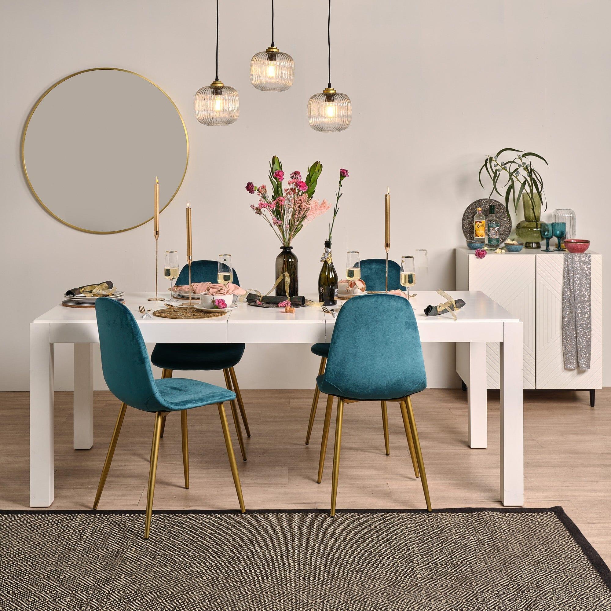 Magnus White Wood Dining Table - Extendable - Image 5