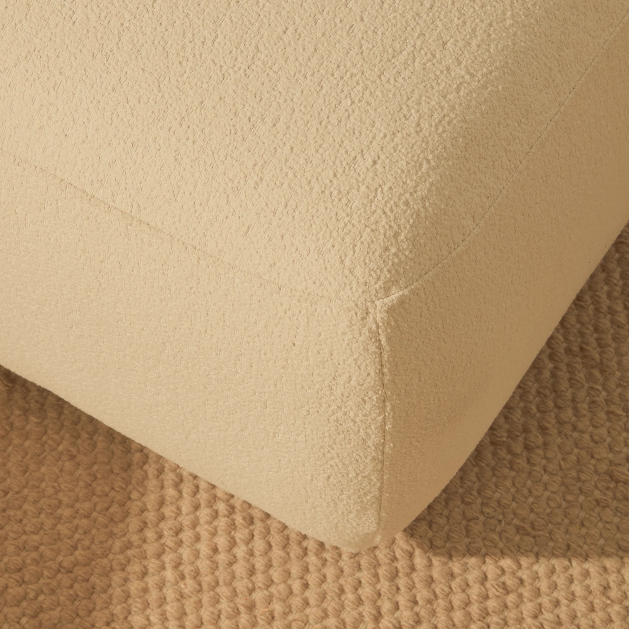 Nathalia 3-Seater Sofa - Chalked White Boucle - Image 5
