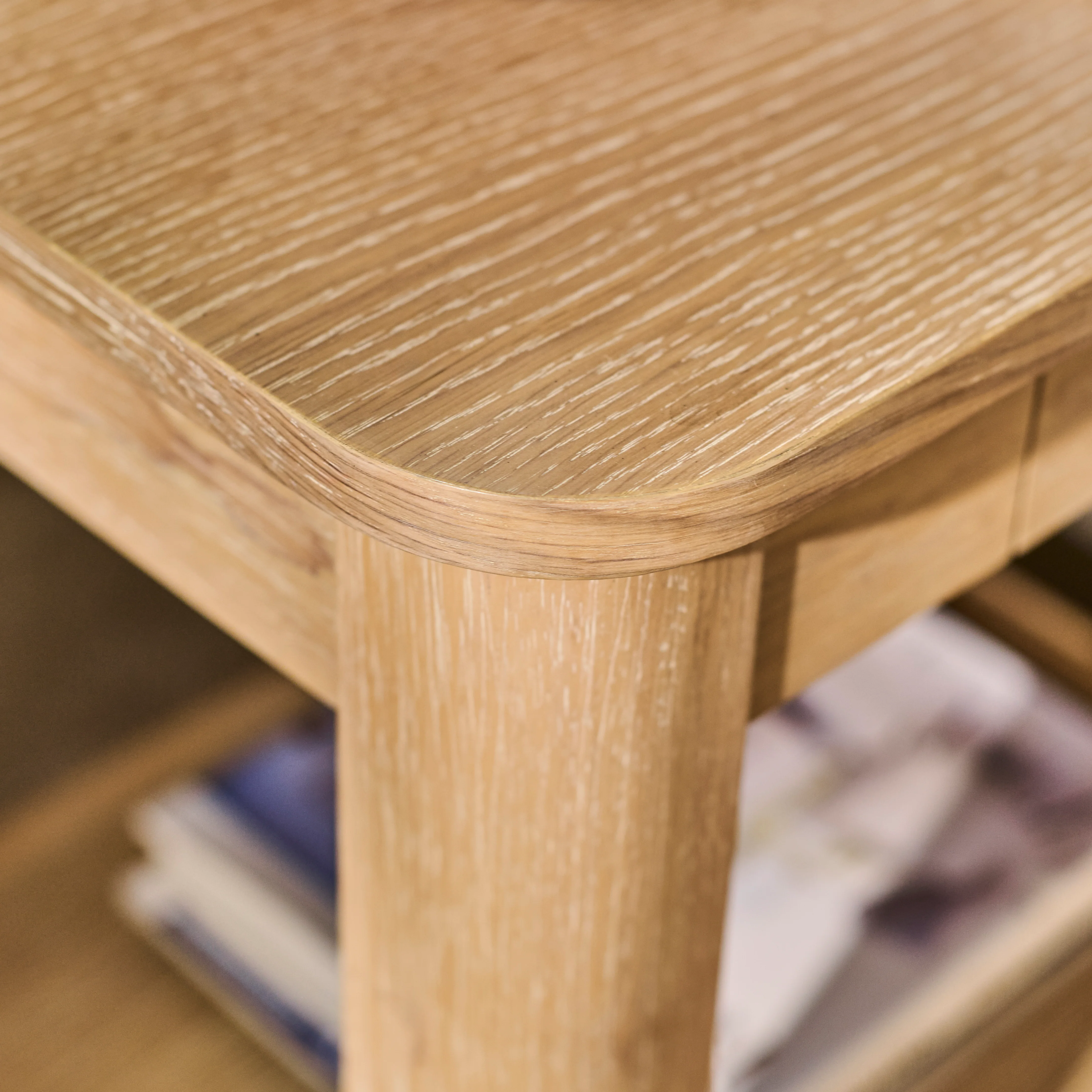 Noah Rectangular Side Table - Whitewash Oak - Image 8