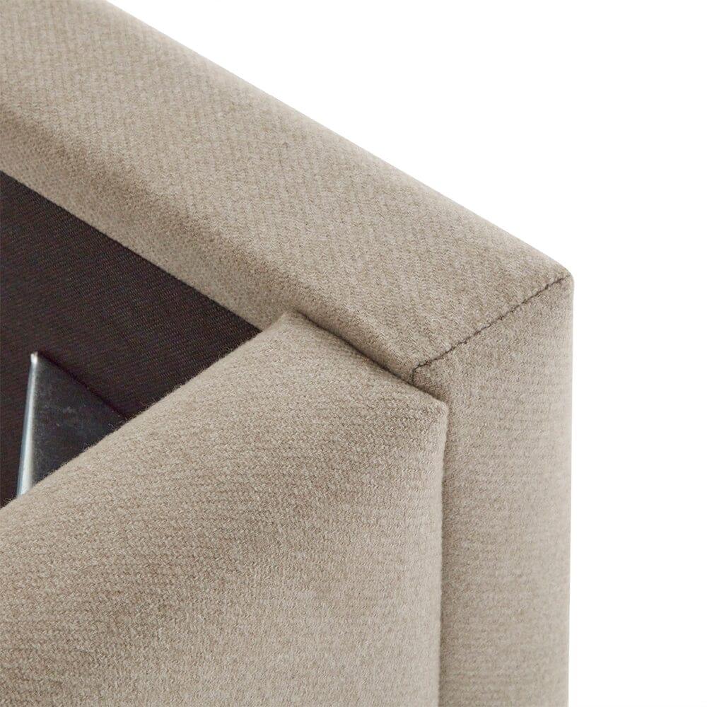 Otto King Size Ottoman Bed - Fossil Woolly Twill - Image 8