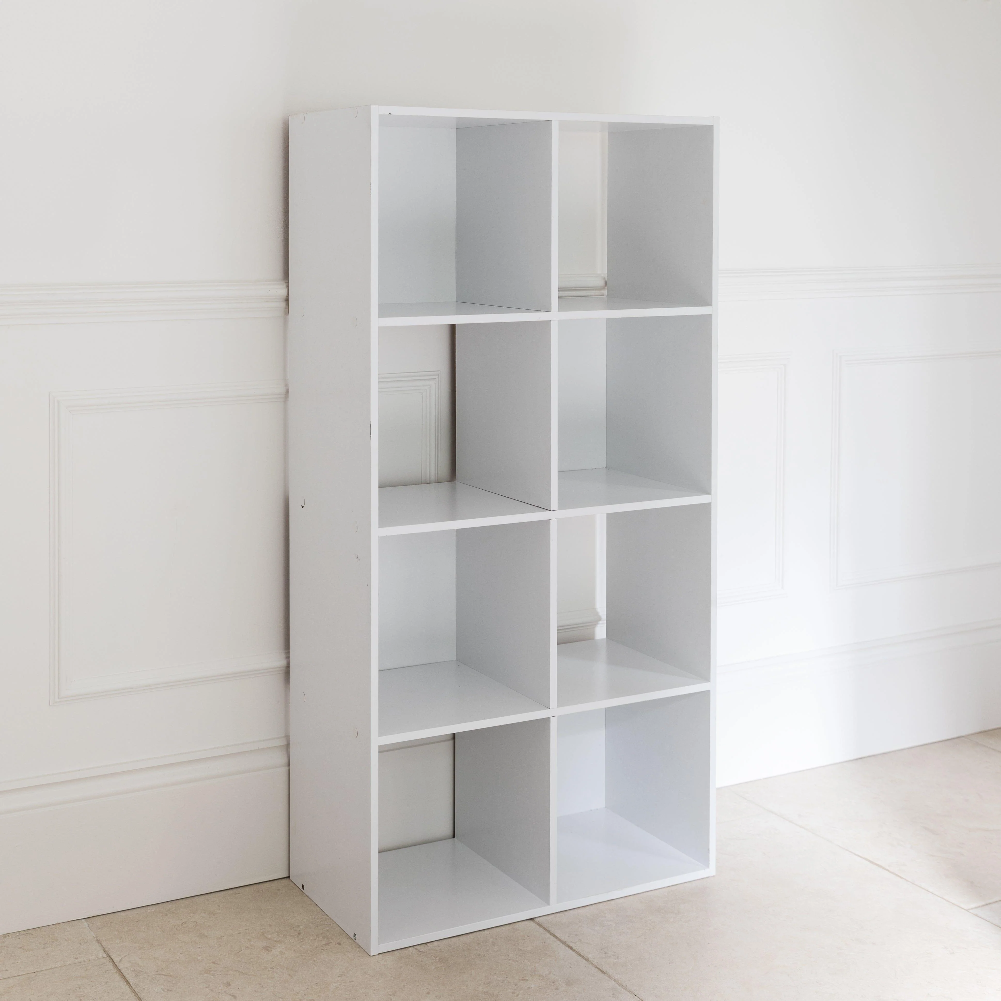 Cara 8 Cube Storage Unit in Chalk White - Image 2