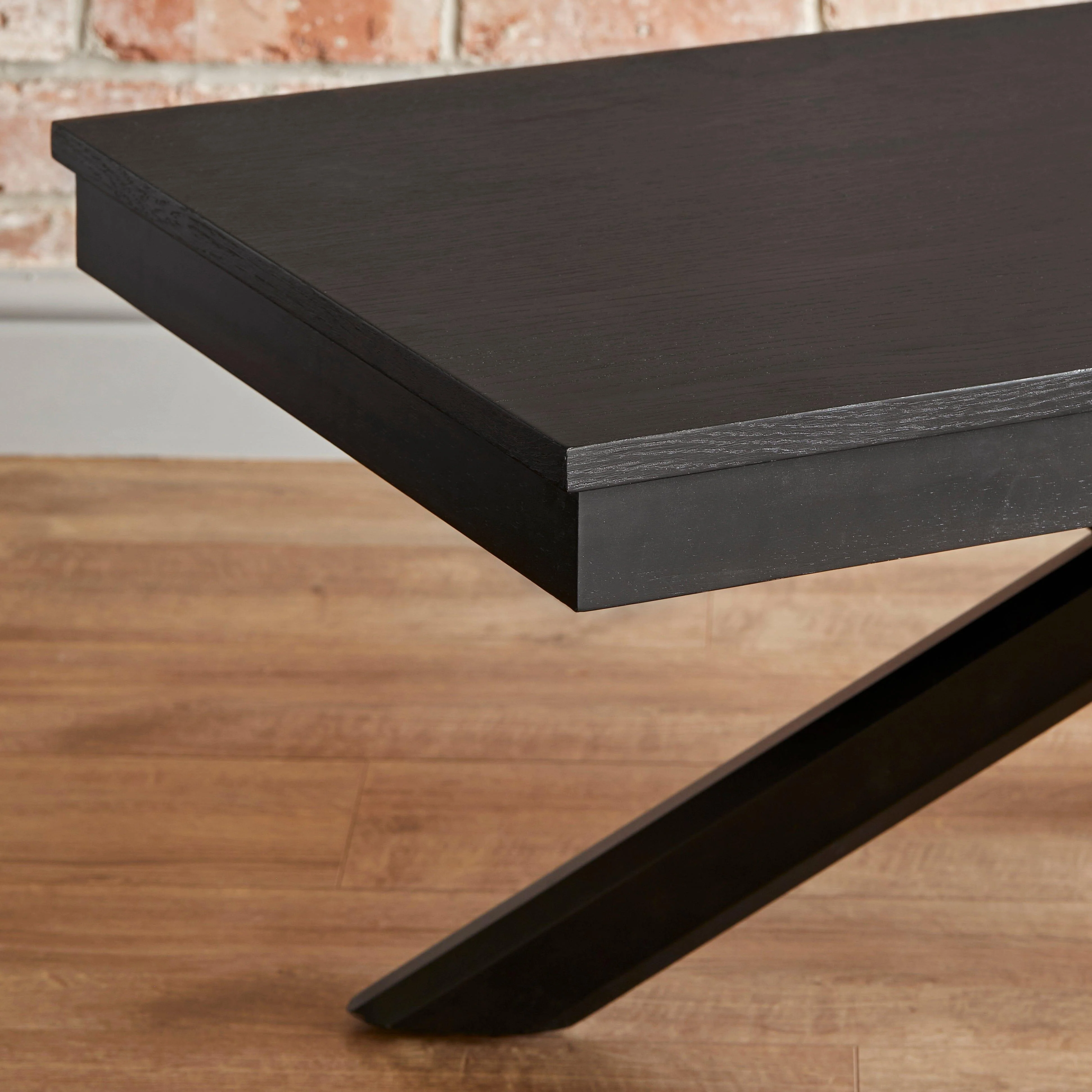 Outlet - Amelia Black Wood Coffee Table - Image 2