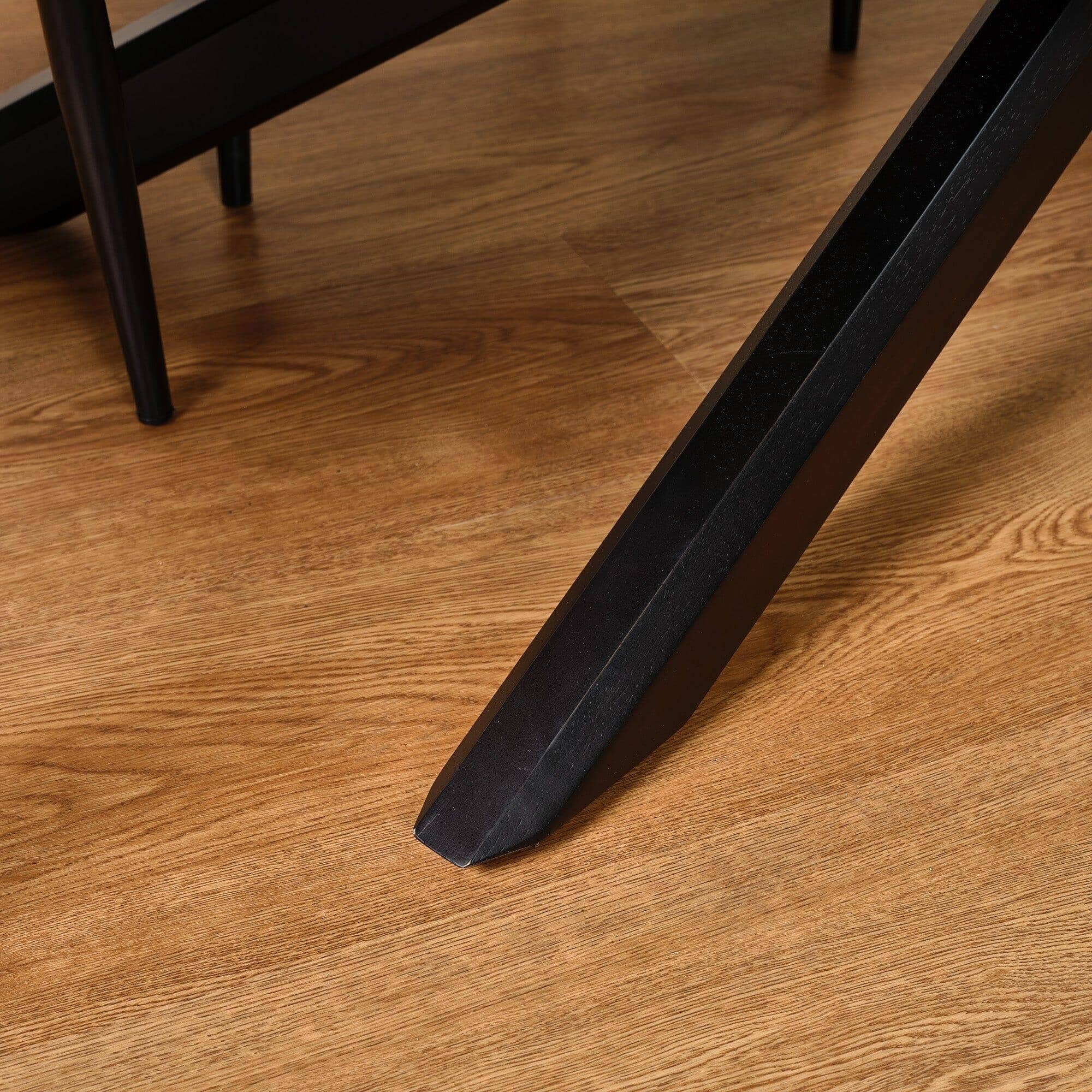 Outlet - Amelia Black Wood Non-Extendable Dining Table - Image 5