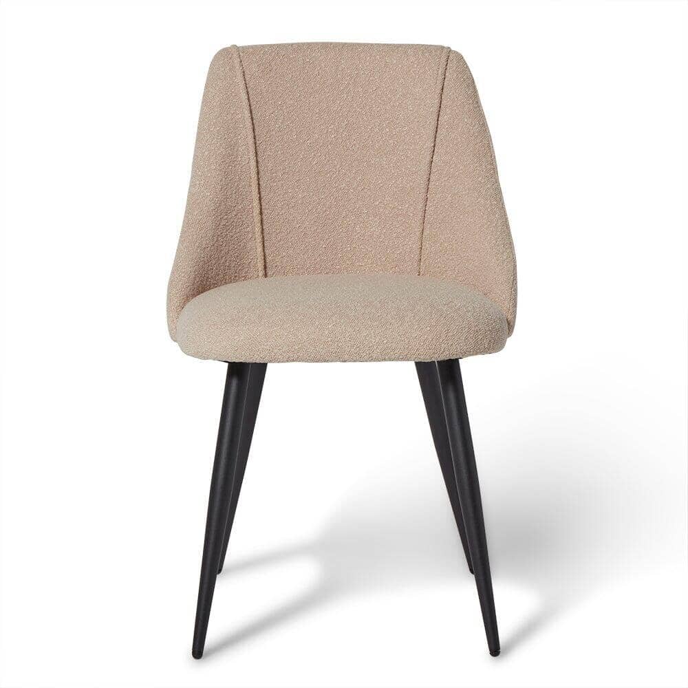Outlet - Amy dining chair - set of 2 - Boucle with black legs - Image 5