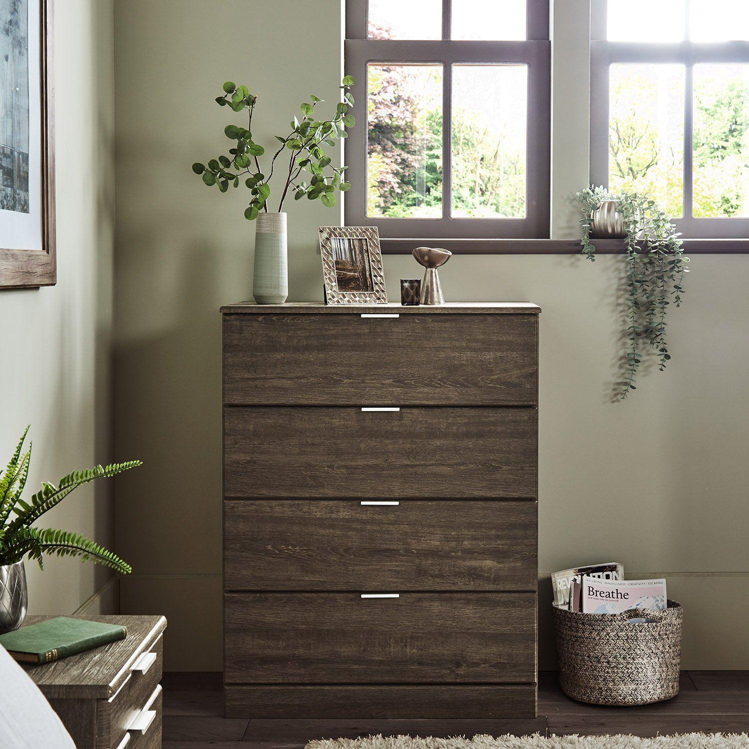 Outlet – Ayla chest of drawers - dark oak