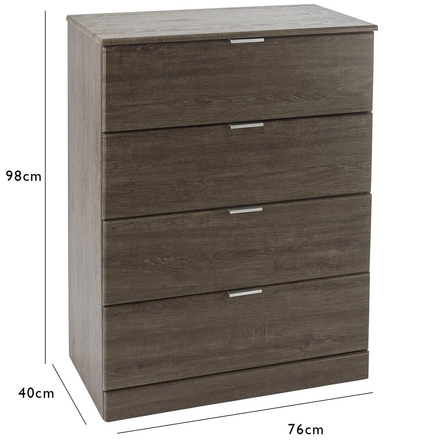 Outlet – Ayla chest of drawers - dark oak - Image 6