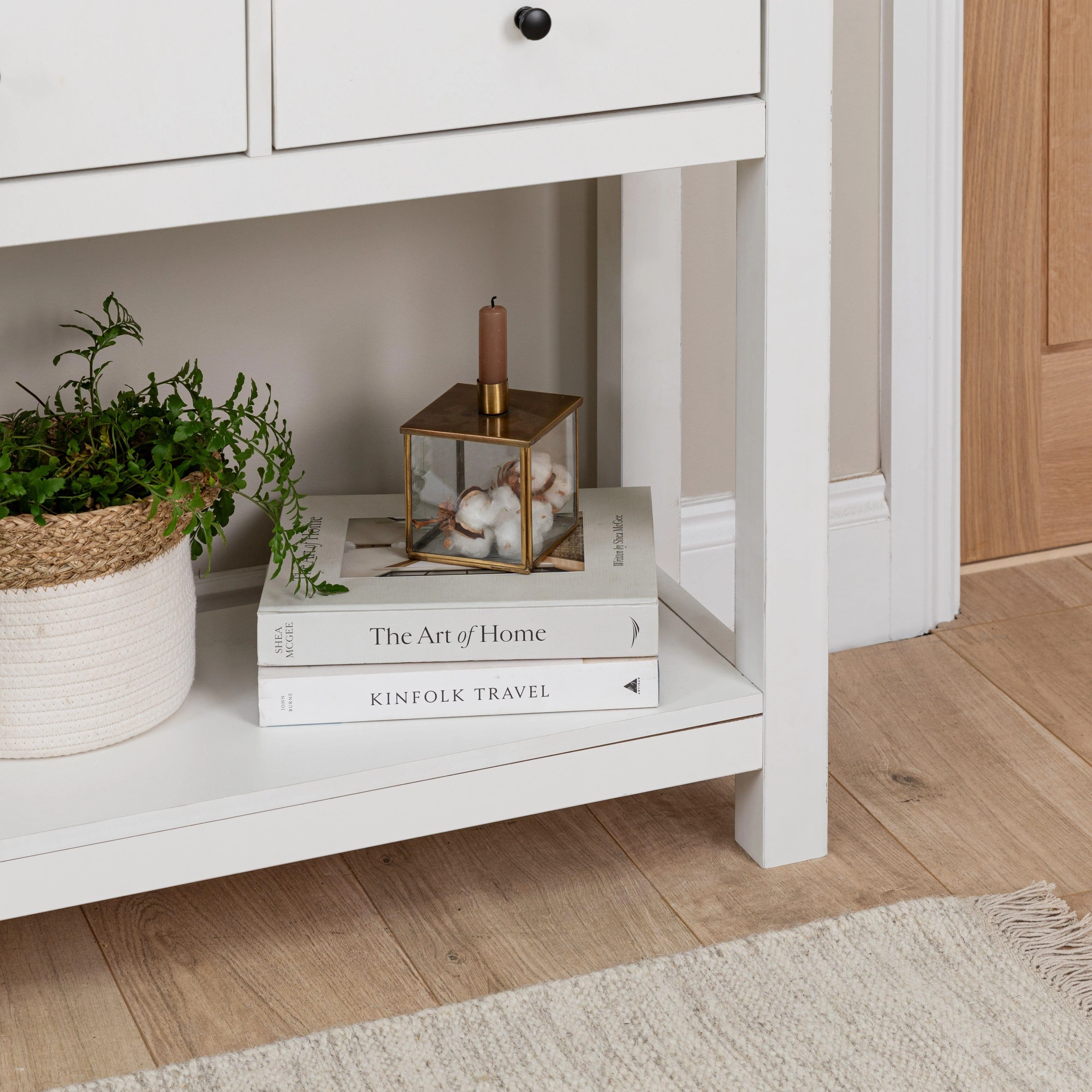 Outlet - Bampton 3 Drawer Console Table - Alabaster White - Image 6