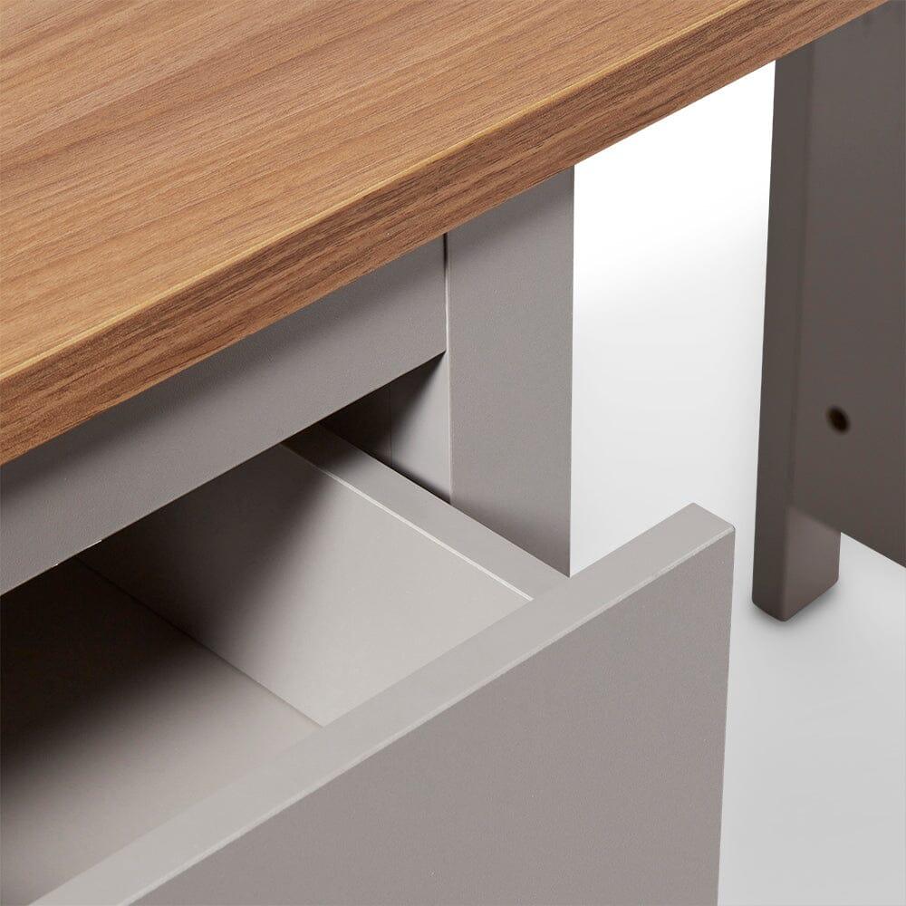 Bampton Grey Dressing Table with Drawers - Image 3