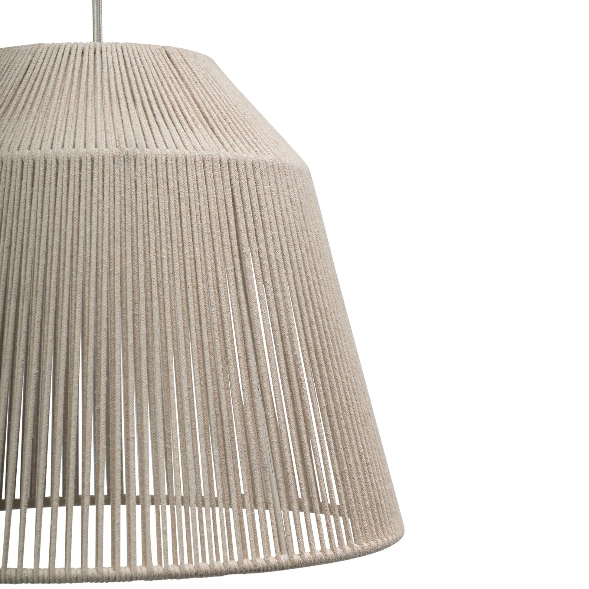 Outlet - Bari White Cotton String Pendant - Image 6