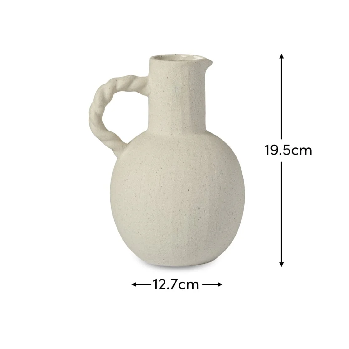 Bayswater 20cm Ceramic Jug - Beige - Image 9