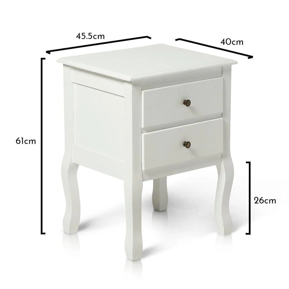 Outlet - Capri Ivory Bedside Table - Image 9
