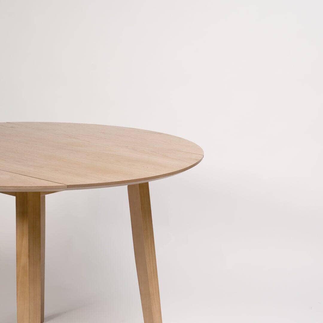 Outlet - Charlie Drop Leaf Dining Table Pale Oak - Image 4