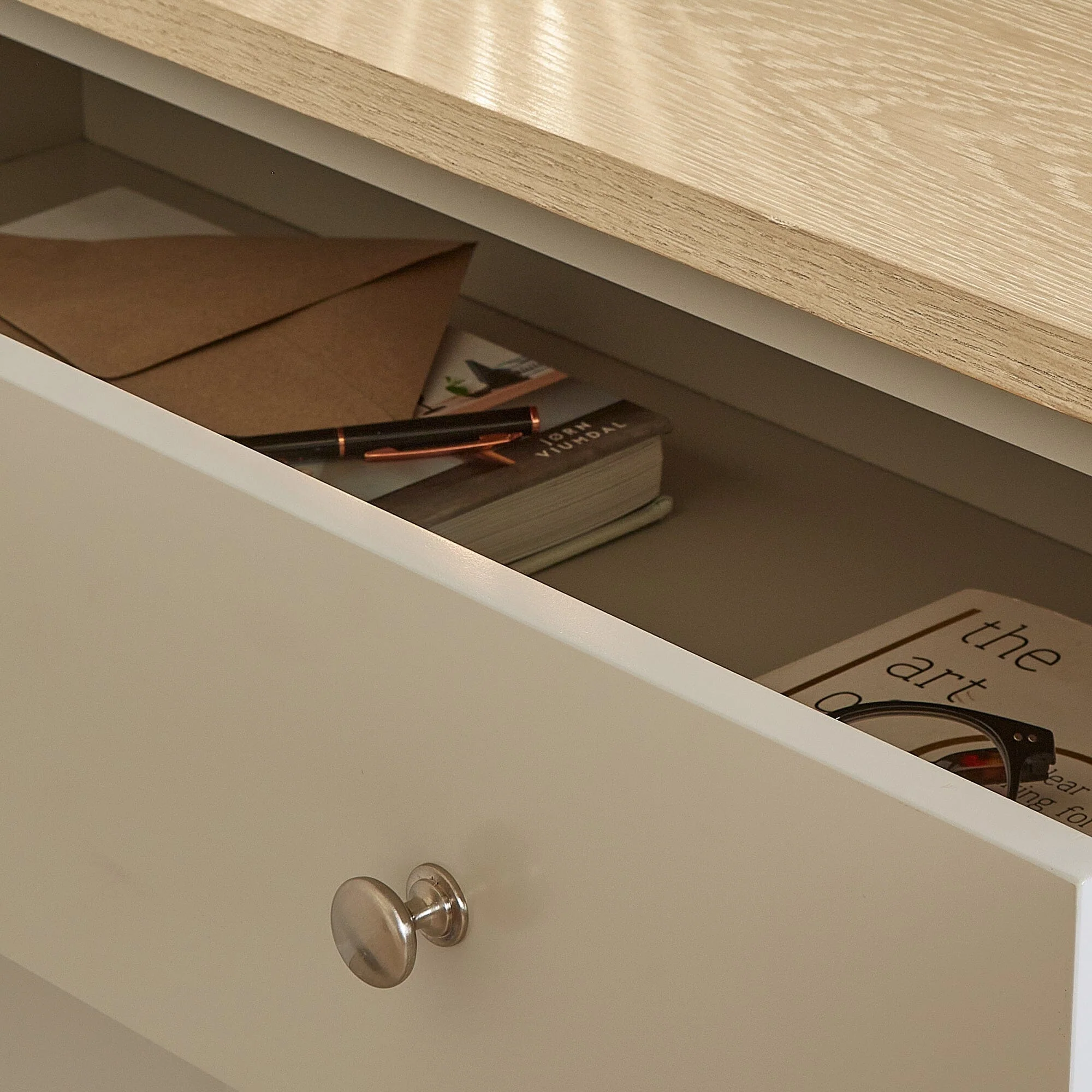 Outlet - Chatsworth Sideboard - 80cm - Linen Grey - Image 4