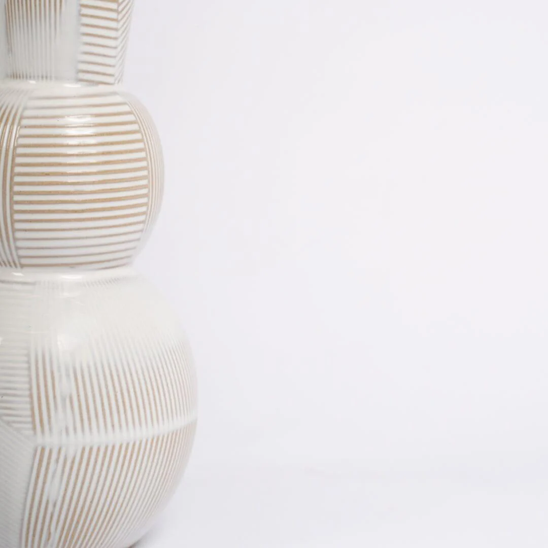 Colden 26cm Ceramic Vase - White - Image 10