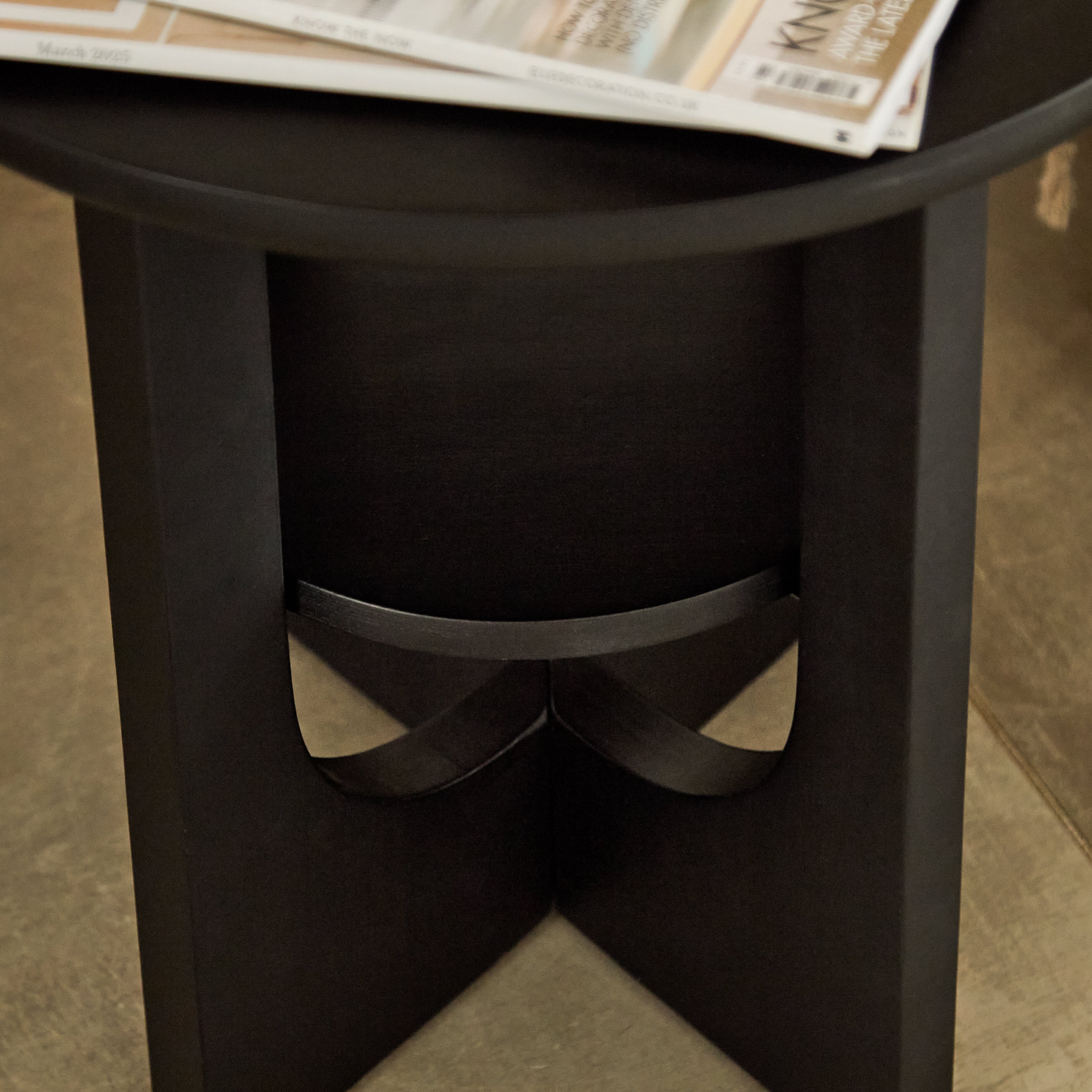Delphi Black Acacia Side Table - Image 4