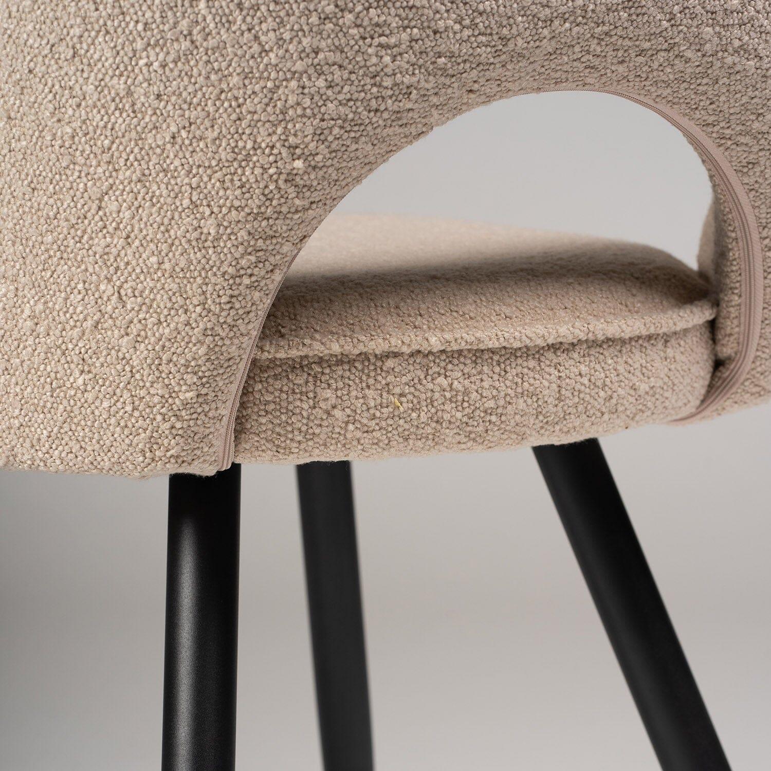 Outlet - Dolly Boucle Dining Chair - Set of 2 - Image 6