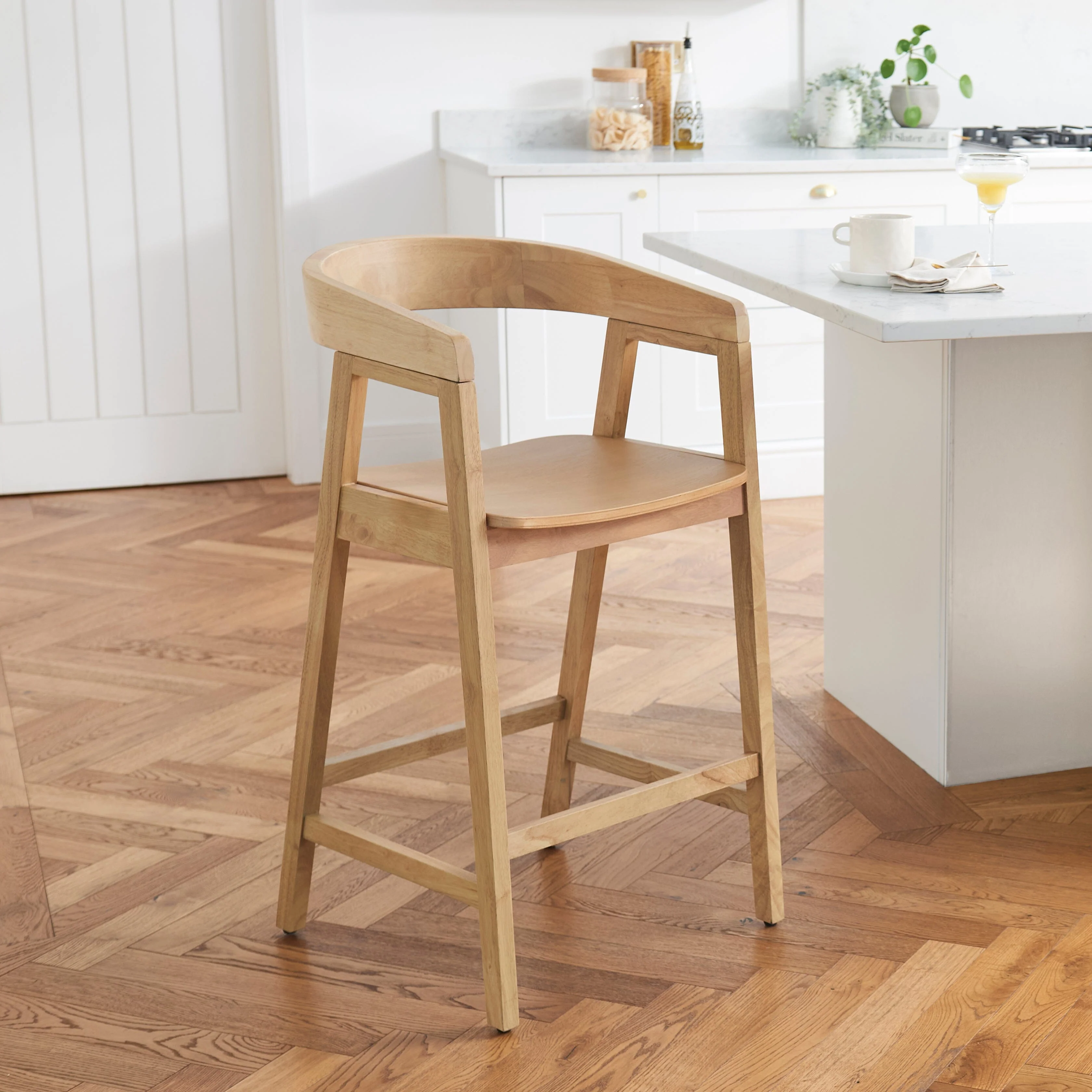 Outlet - Ella Pale Oak Bar Stool