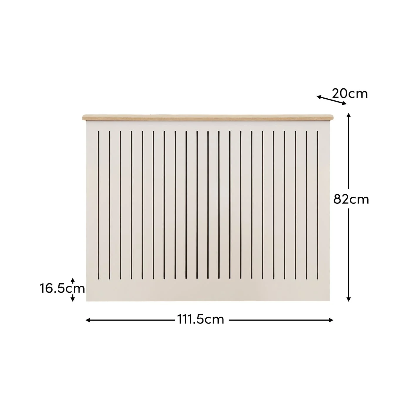 Elspeth Medium Radiator Cover - Whitewash Oak - Image 5