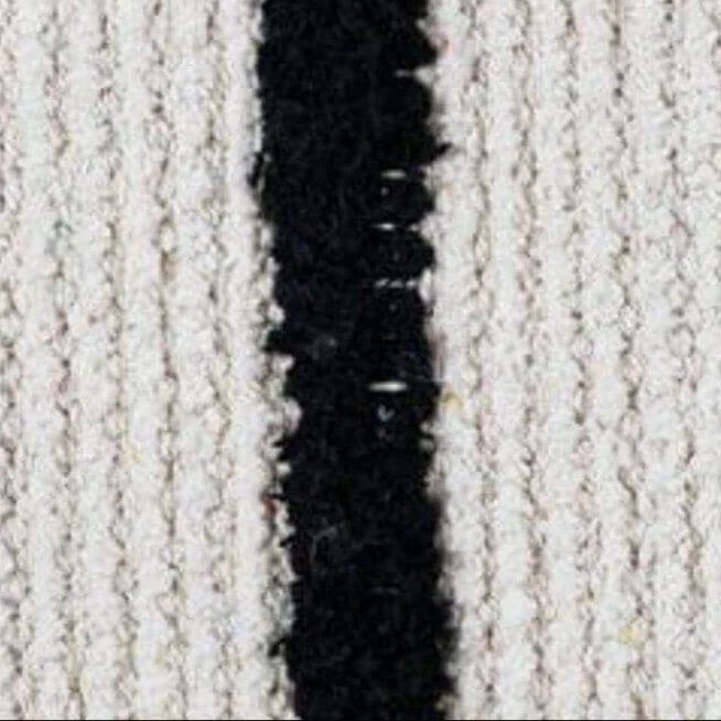 Outlet - Evedon 50x50cm Cotton Cushion Cover - Black & Natural - Image 2