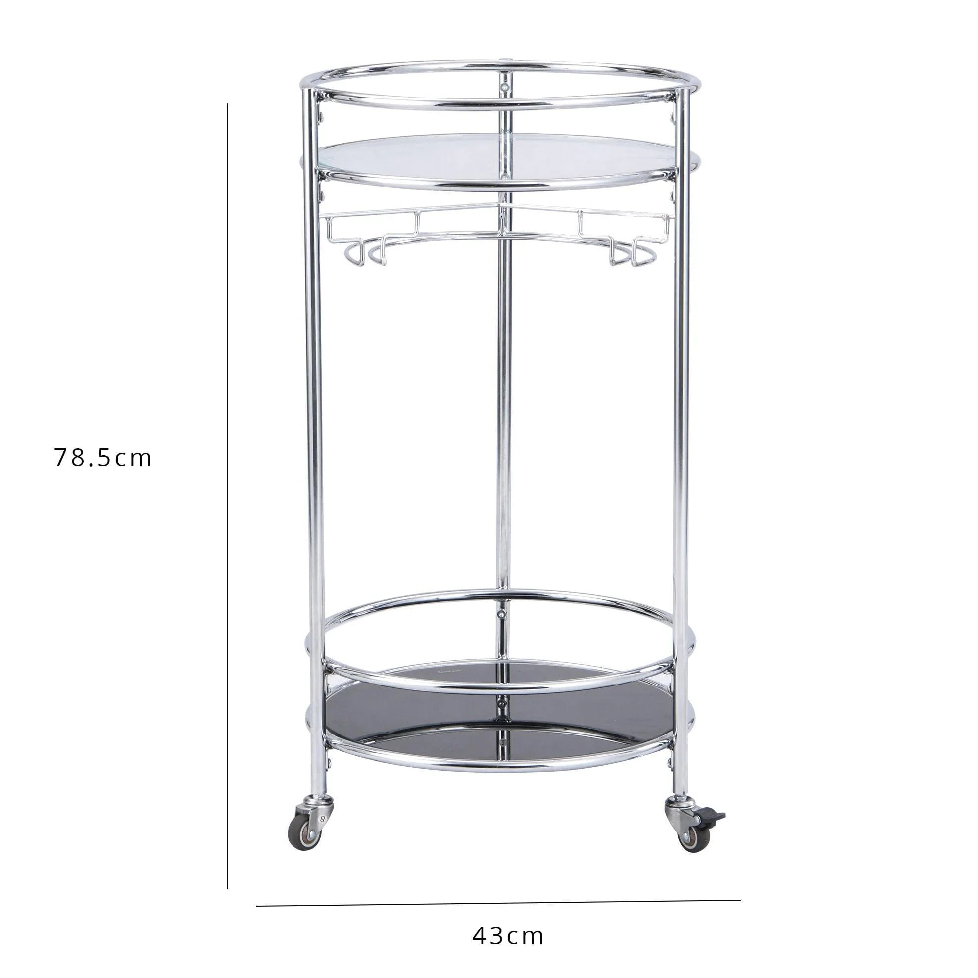 Outlet - Evelyn Drinks Trolley - Chrome - Image 8
